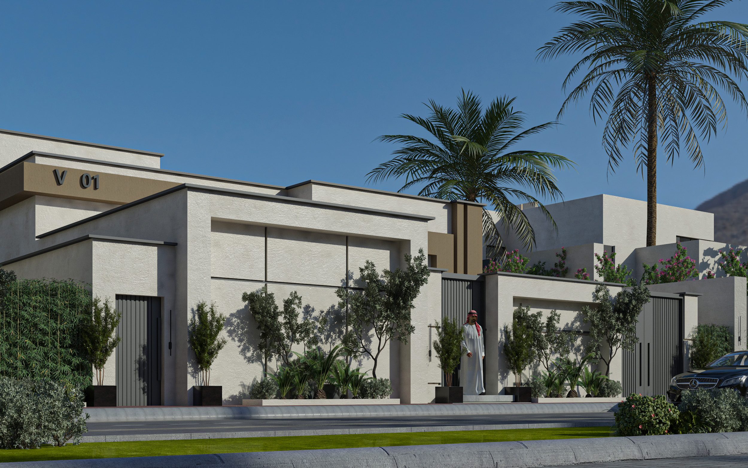 Modern Residential Facade in Mecca-16