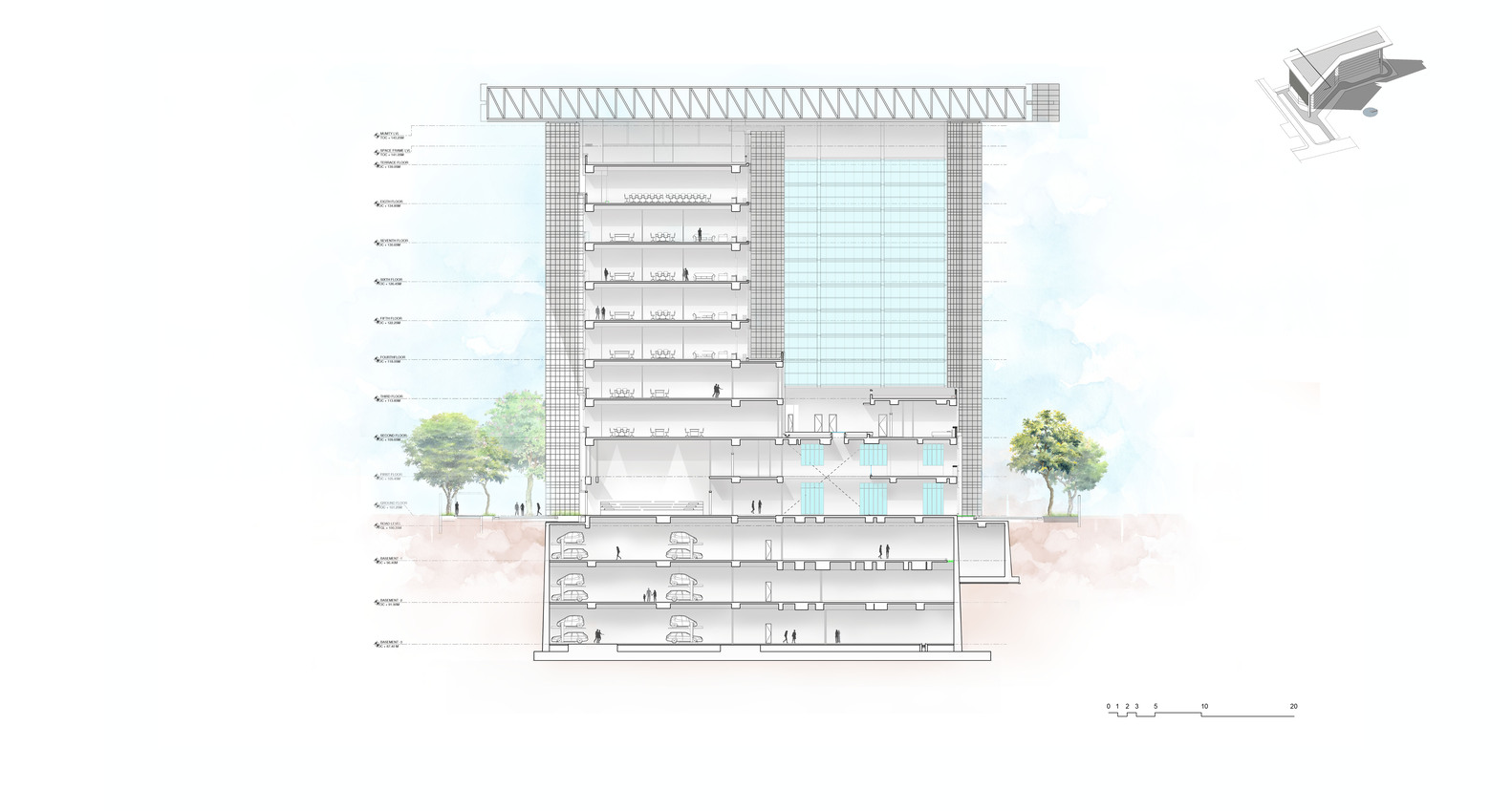 印度 Atal Akshaya Urja Bhavan 办公楼丨大厦顾问私人有限公司-58