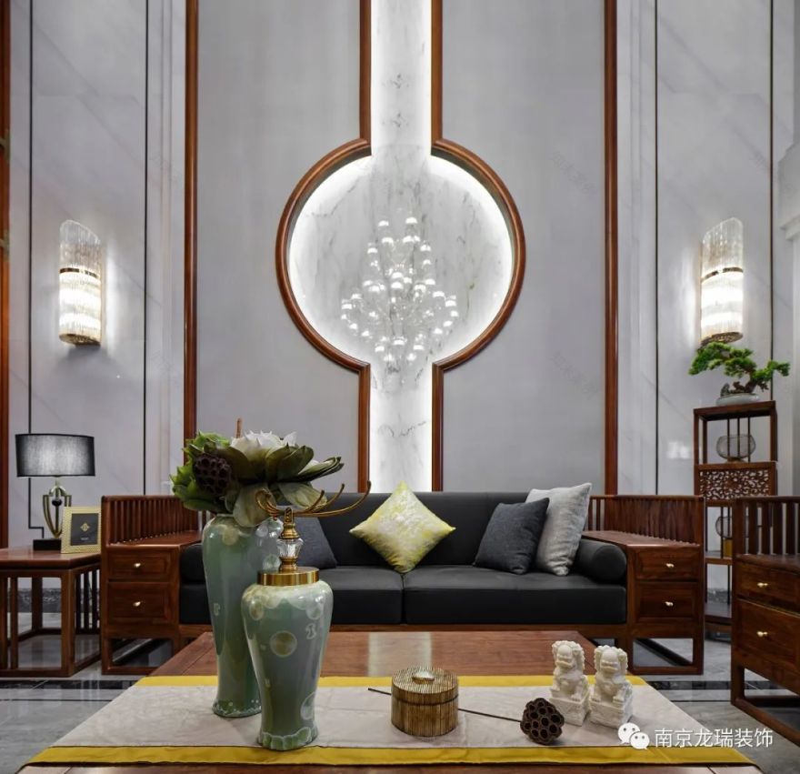 归庐 · 南京百家湖别墅花园新中式设计丨中国南京丨南京龙瑞装饰-22