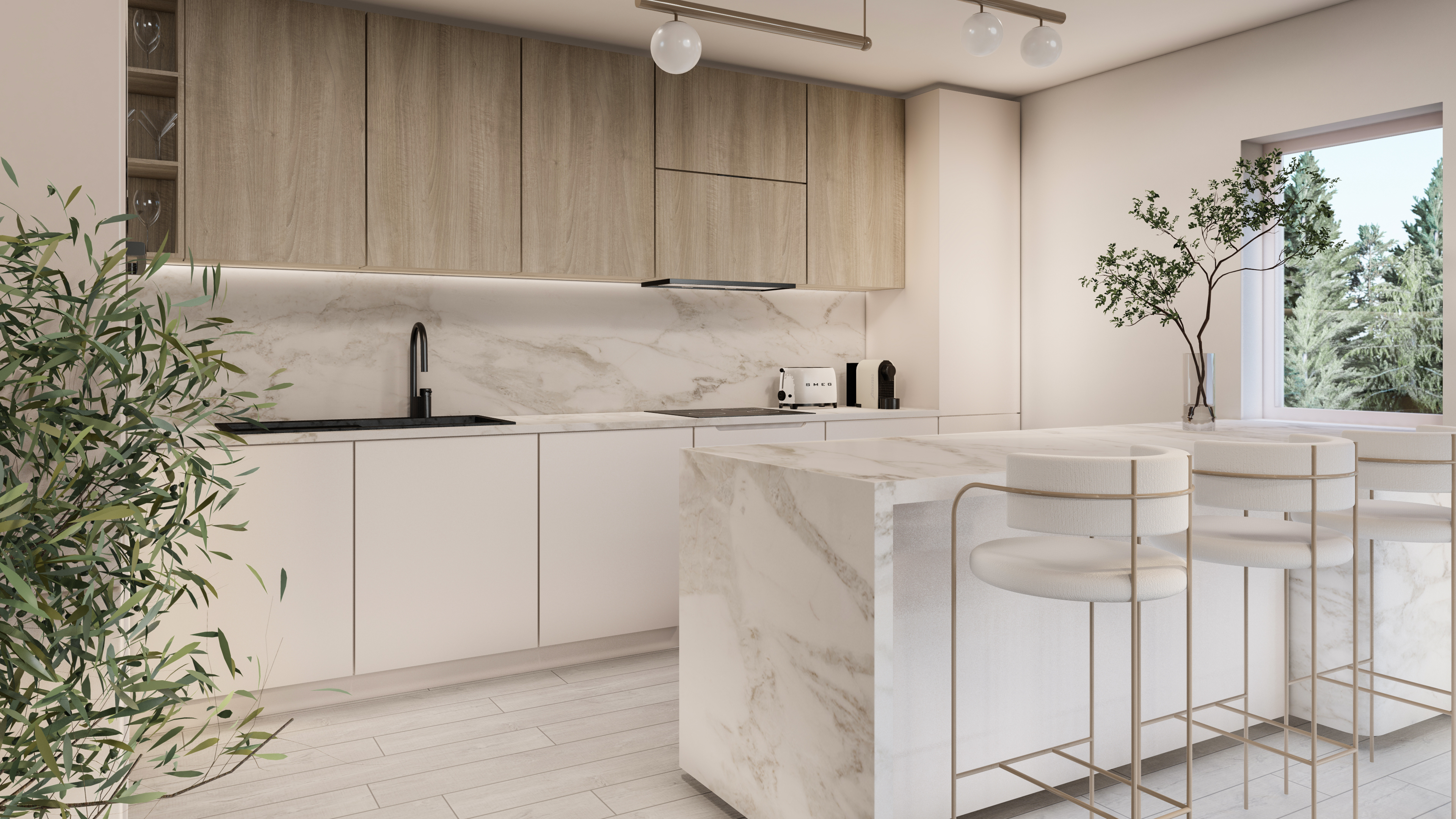 Modern Kitchen Interior | Japandi Interior Design-2