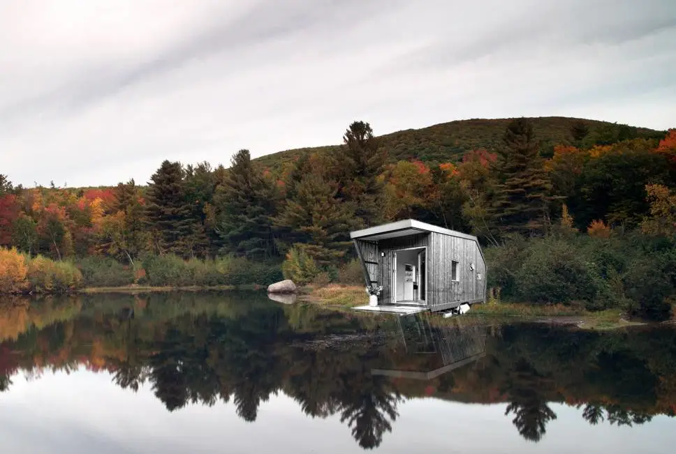 德国 KOOP Mobile Holzbausysteme 的灰色木屋 Hytte | 自然与舒适的完美结合-1