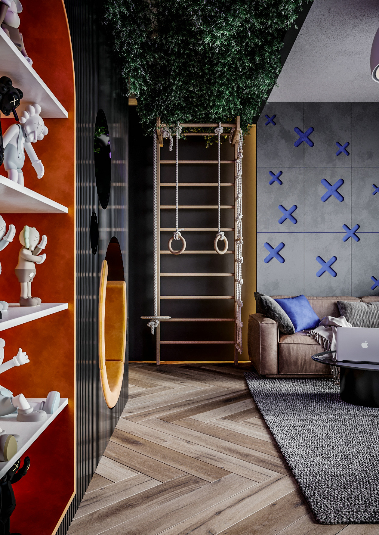 深色系公寓设计-19