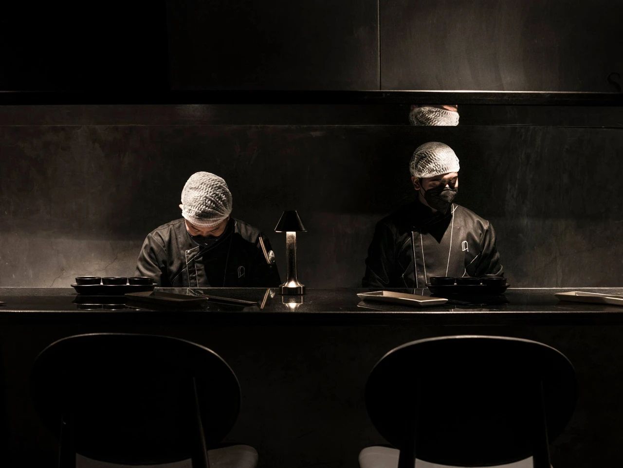 暗黑式混凝土结构鸡尾酒吧设计丨印度新德里丨RENESA ARCHITECTURE DESIGN-46