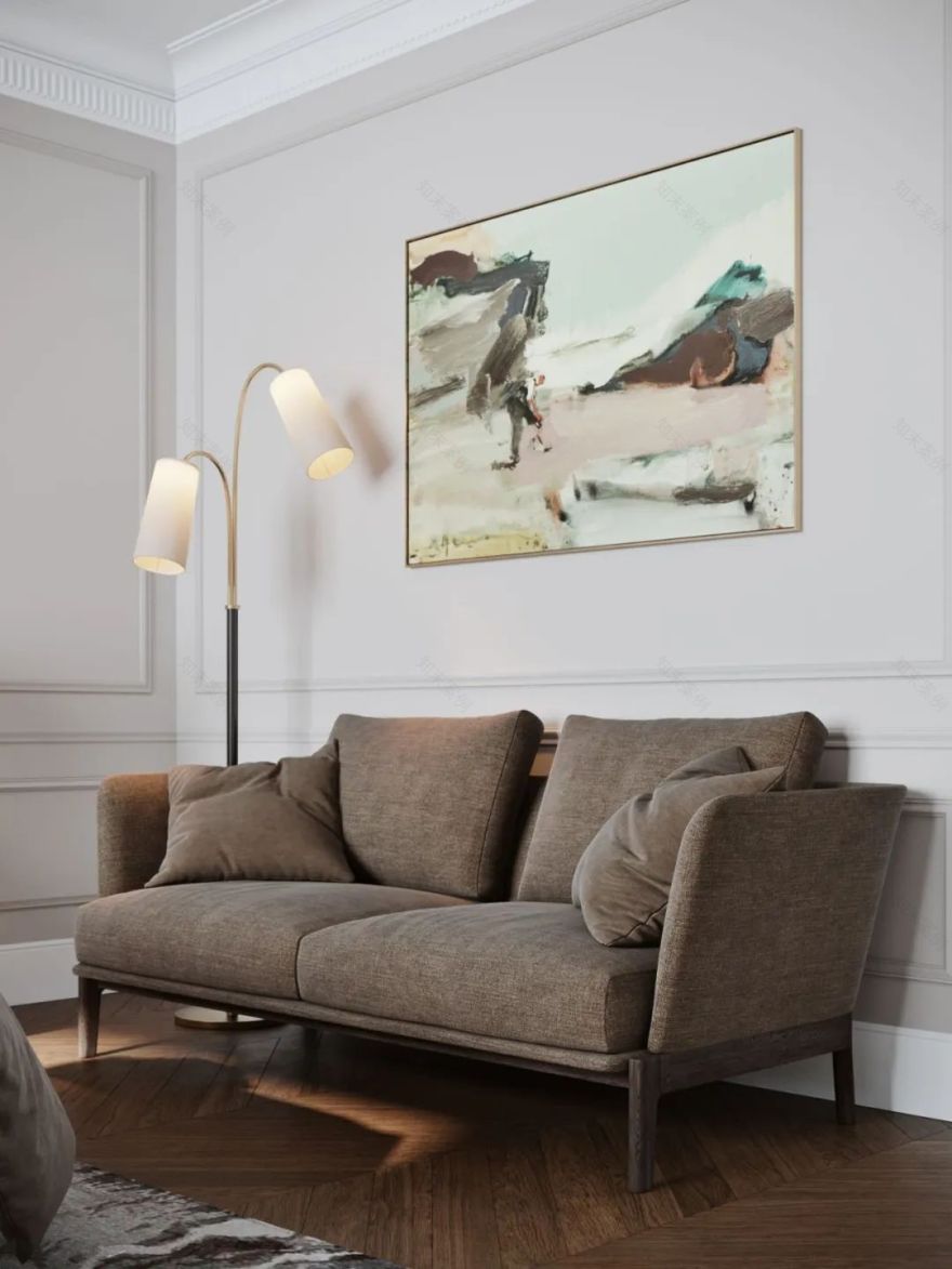 中性灰色英伦风,双胞胎家庭住宅设计-80