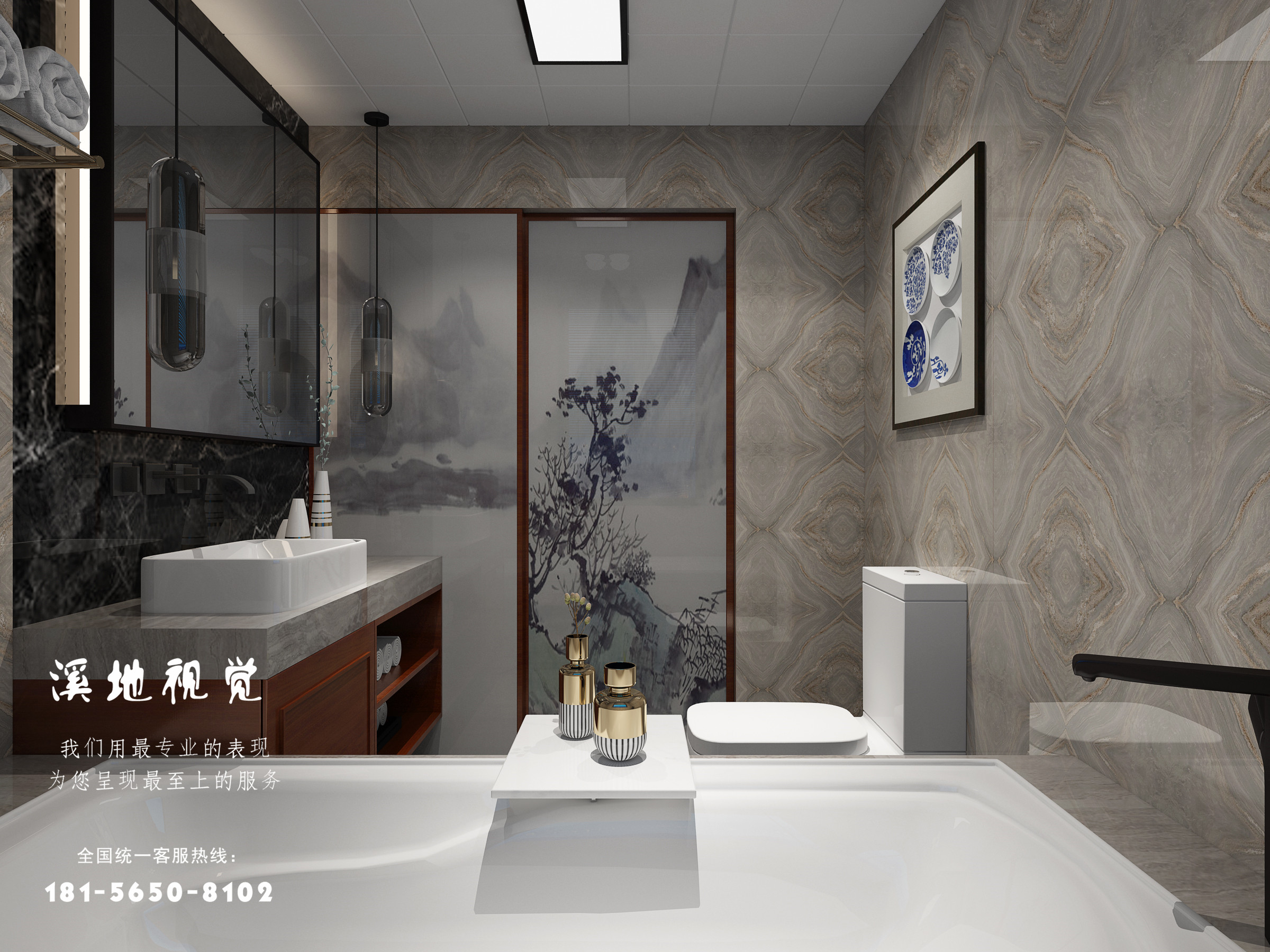 新中式样板间设计 | 溪地设计张冰-9