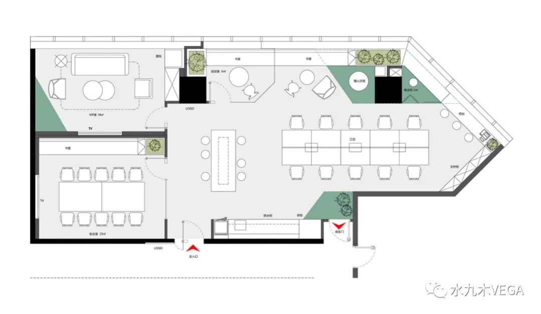 冲盈资本办公室 | 解构图形色彩，打造多元空间-8