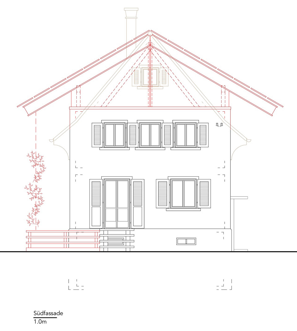 飞檐住宅丨Lorenz Bachmann Architect ETH SIA-48
