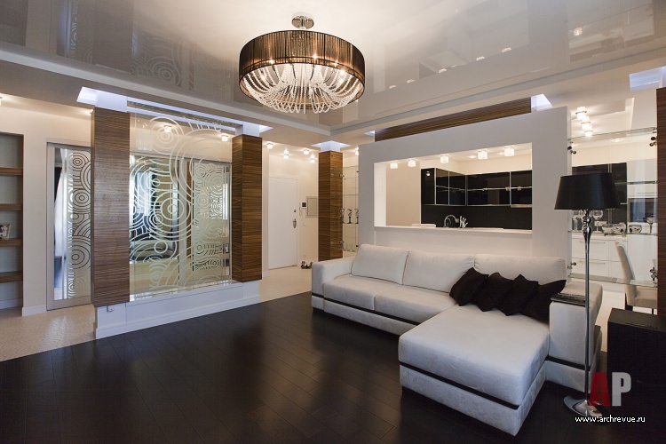 城市带瀑布的公寓室内设计丨Иванова Ольга,Клюев Станислав-15