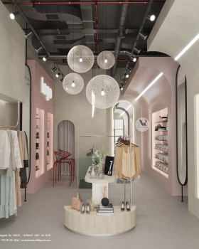 Clothing store interior design