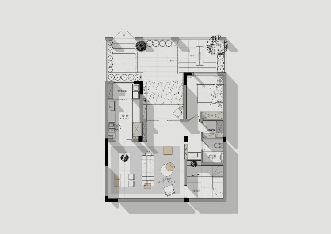 重庆茶园现代极简家居丨中国重庆丨KD 室内设计事务所-23