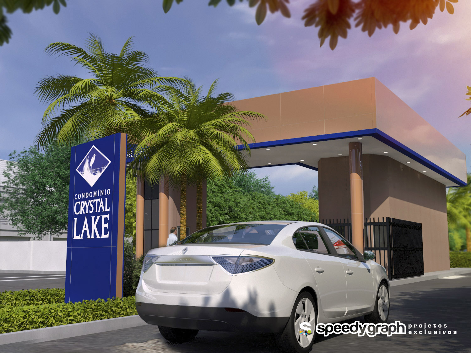 Crystal Lake security cabin facade-2