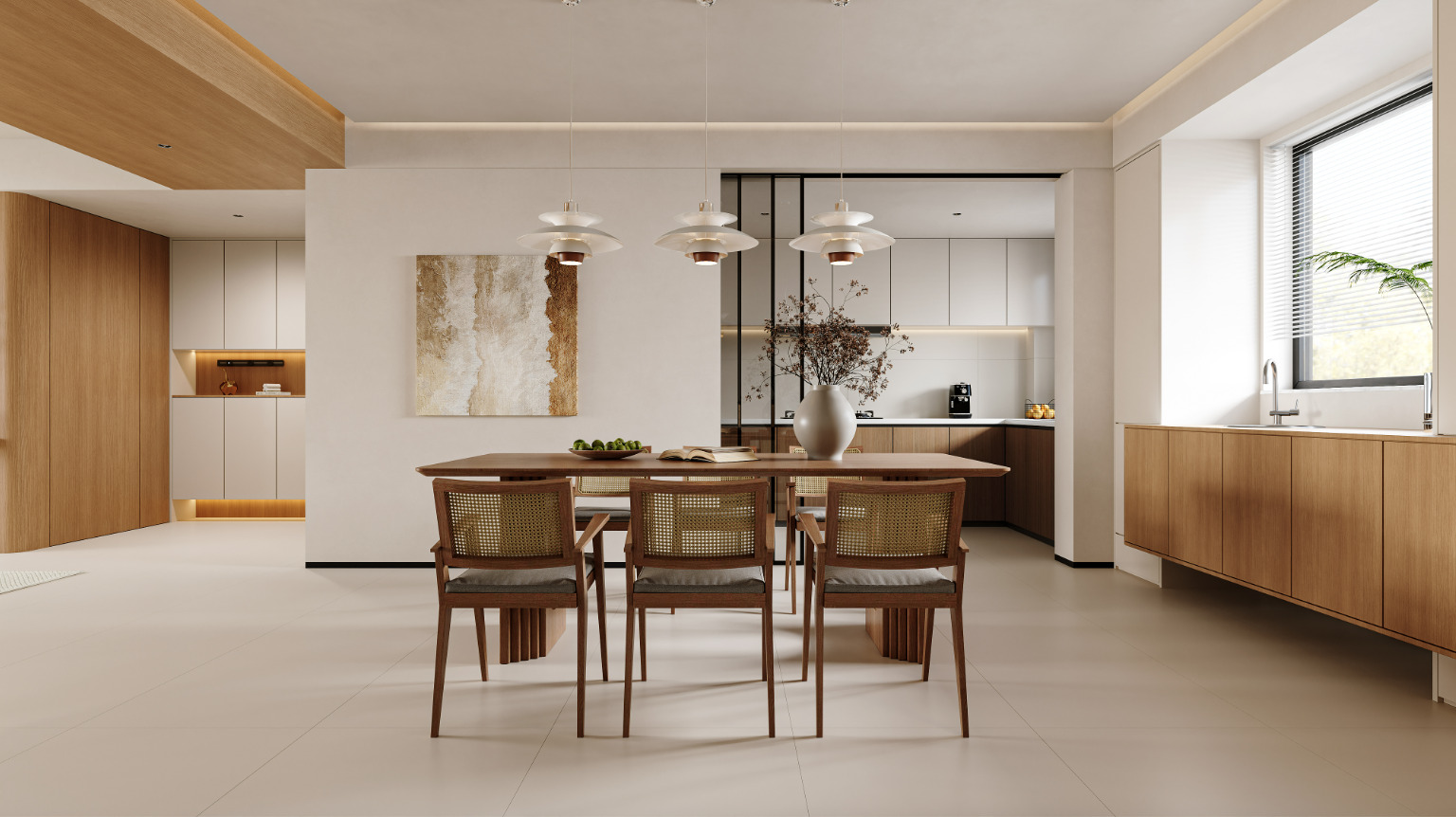 现代原木风大平层-3