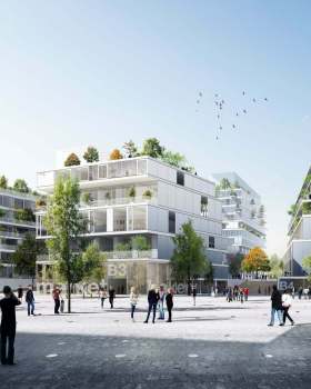 阿斯彭的代表路（注：stanovanjska soseska可能是特定语境下指代表性道路之类的意思，aspern为阿斯彭，因缺乏更多语境，此翻译仅供参考） 丨奥地利维也纳丨Bevk Perović arhitekti