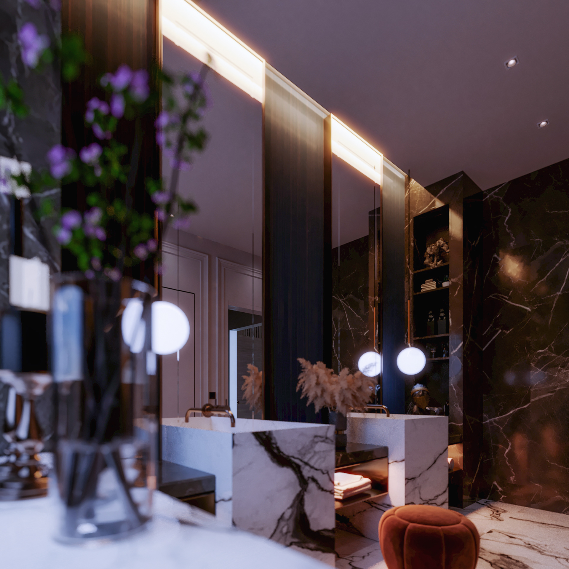 豪华浴室丨埃及开罗丨Moamen Amin-2