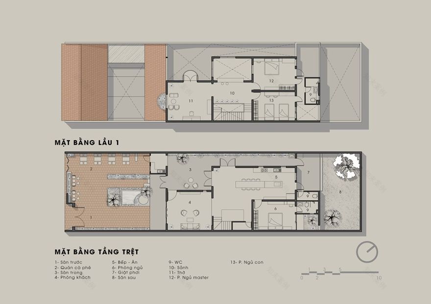 越南 Song Hinh 住宅 | 融合室外景观与室内设计的现代家庭住宅-44
