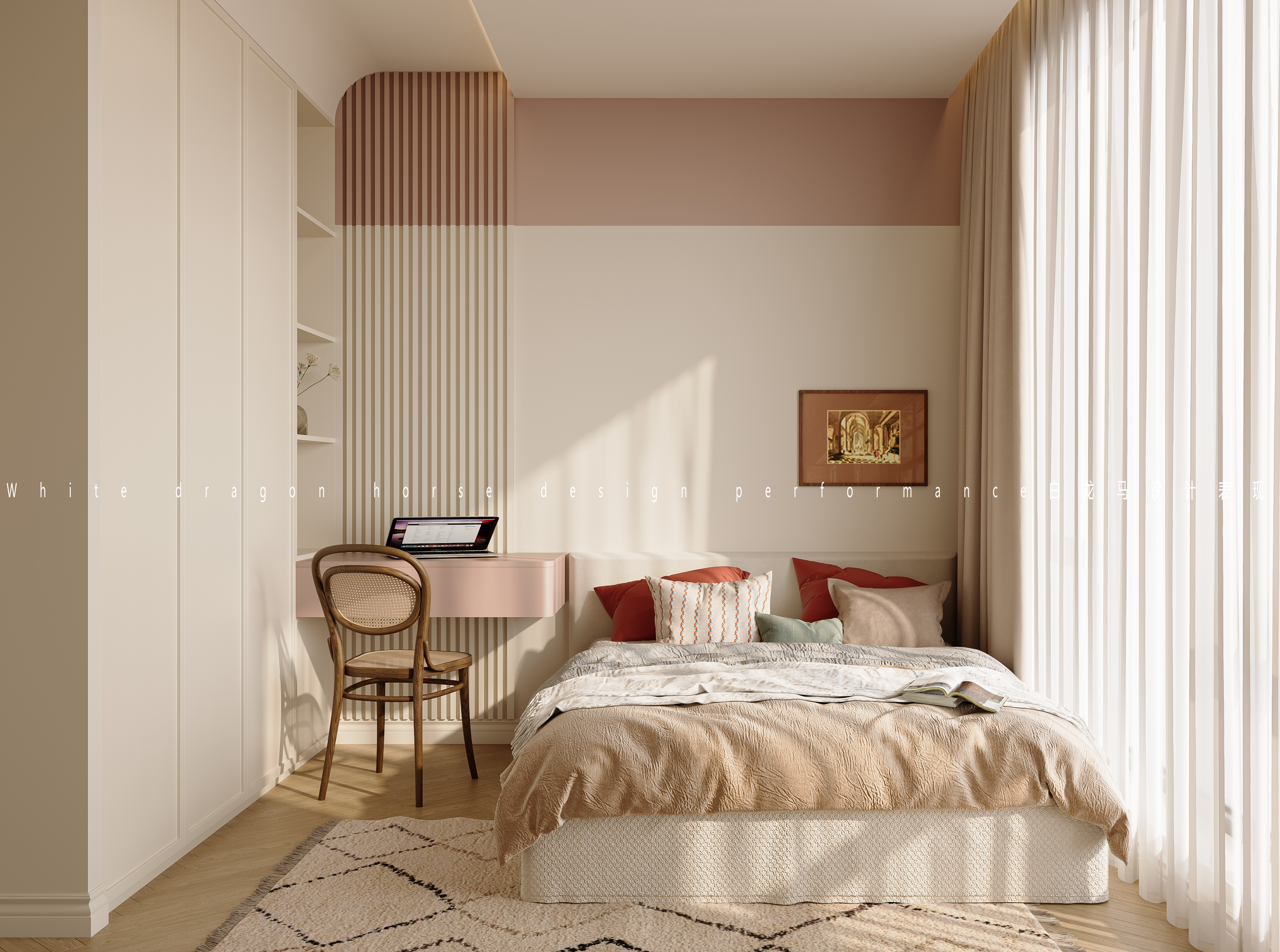 法式风格白龙马效果图-6