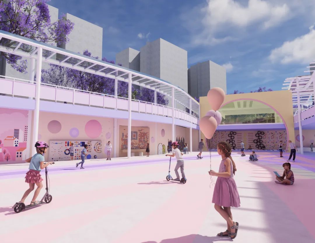 好强的天赋型选手!重大大二课设的吸睛紫色展板!色彩/构图/排版堪称一绝,空间创新与色彩叙事相结合的儿童友好型幼儿园建筑设计!-256