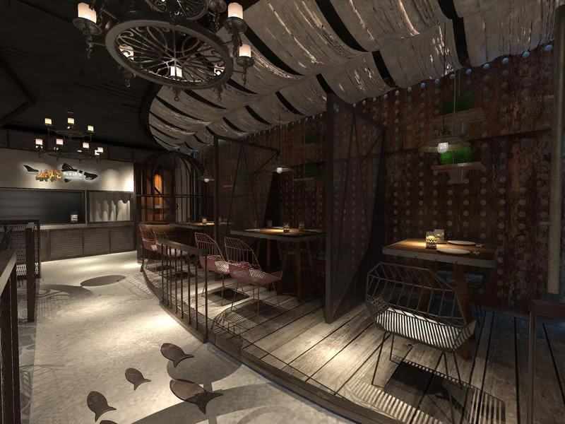 东莞麻涌烤鱼店设计-8