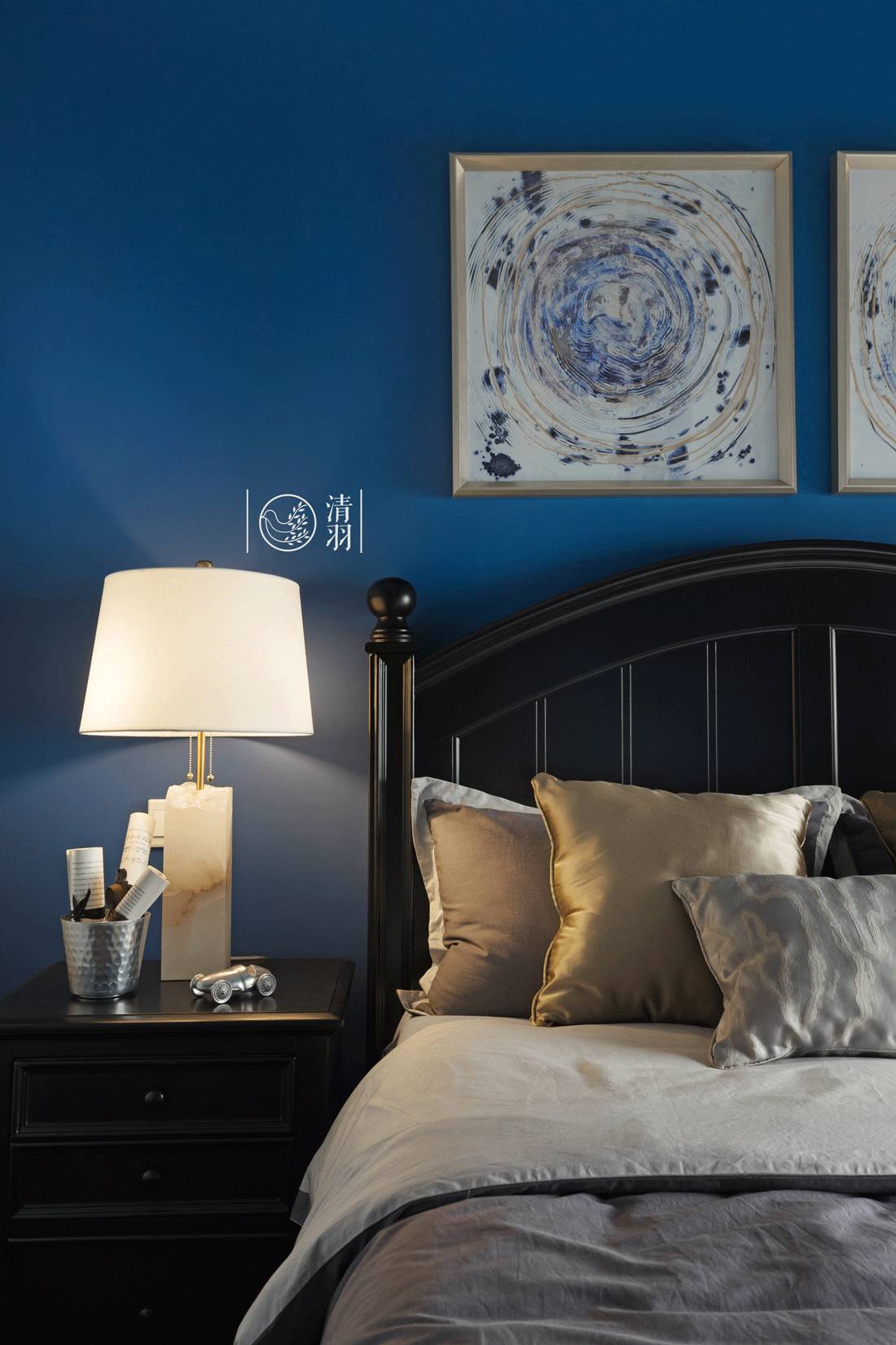 清羽设计 | 成都暗夜星空美式三居室-32