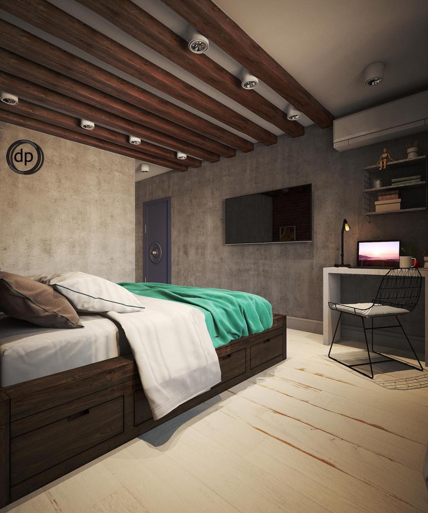 小户型公寓的 loft 设计丨俄罗斯莫斯科丨Diana(Диана)-52