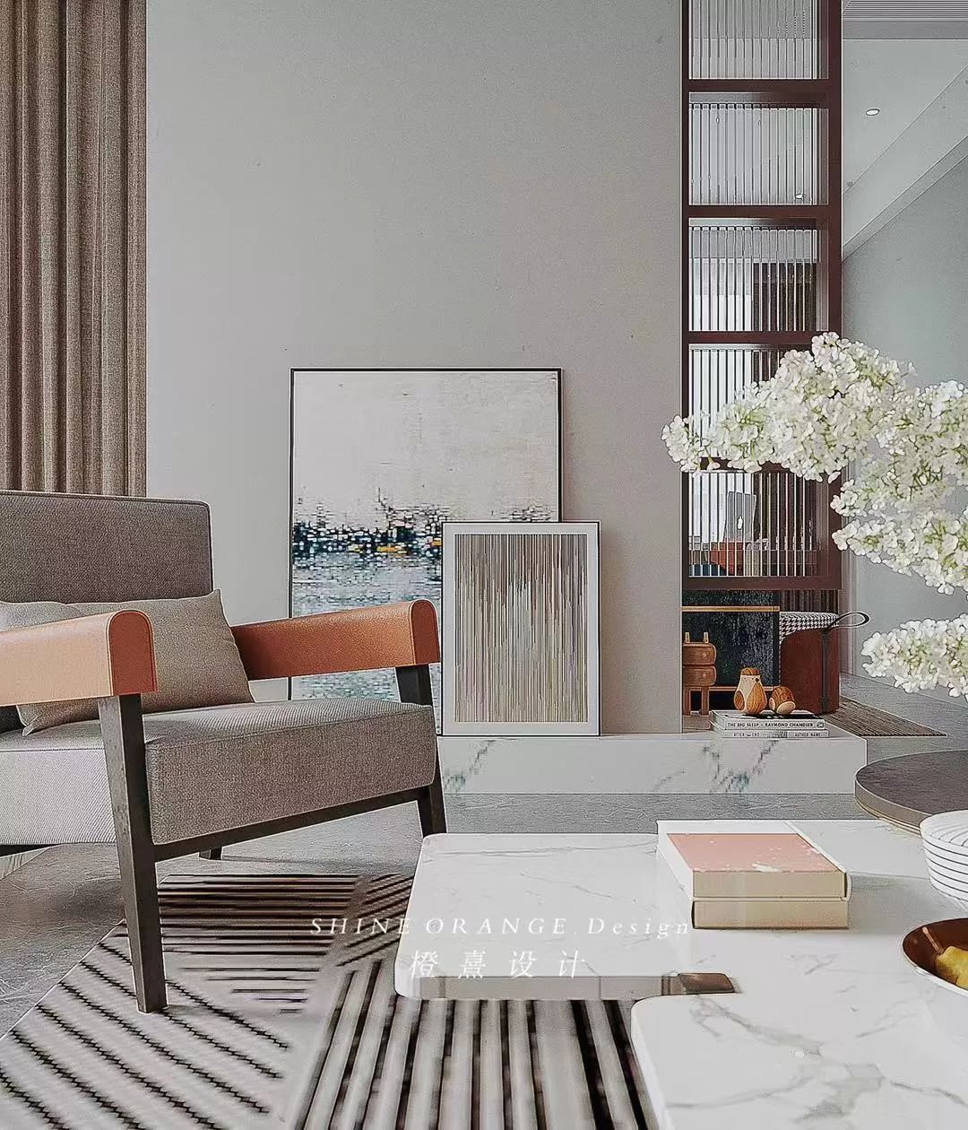 《遇己》橙熹设计现代风格别墅,开阔空间遇见真我-59