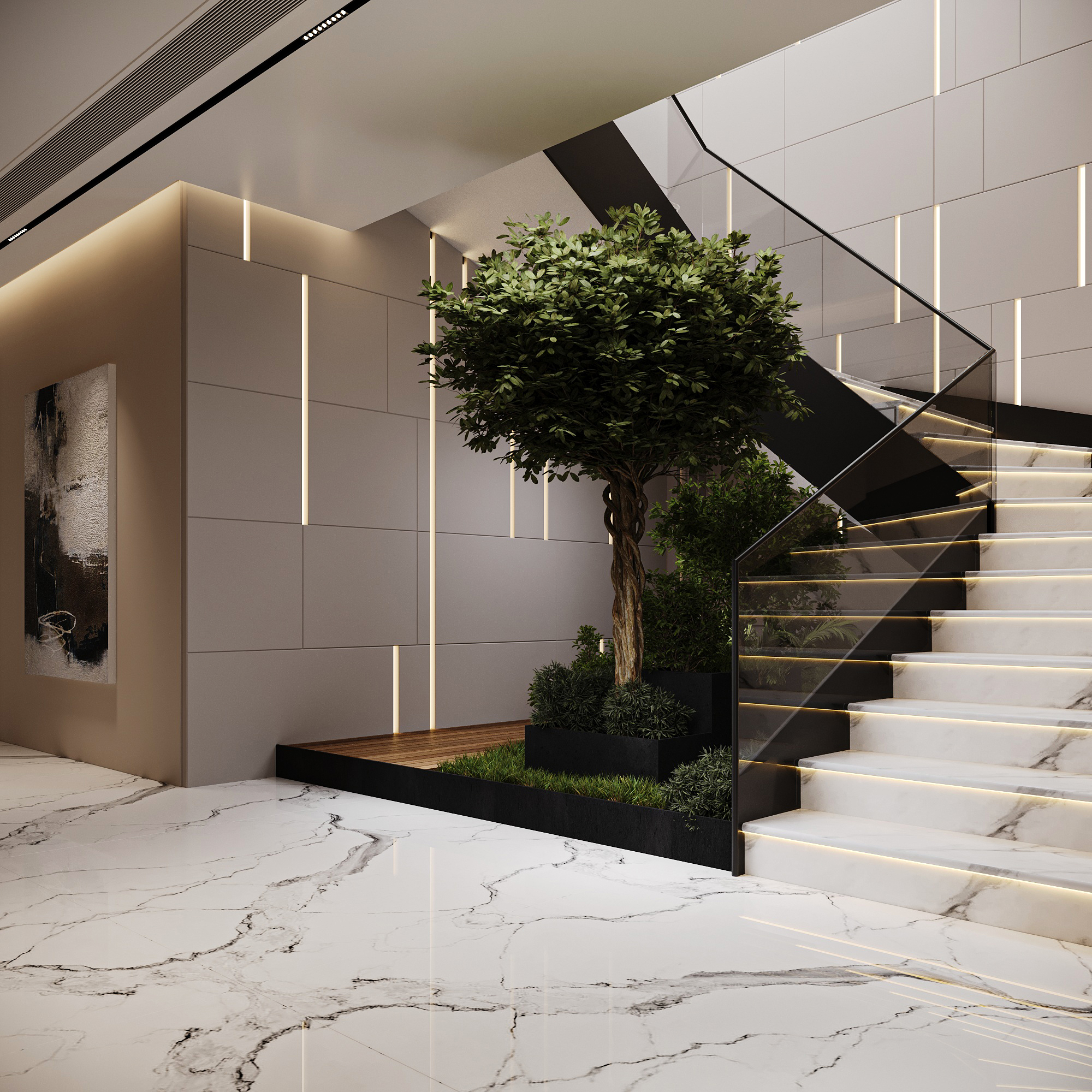 Entrance 住宅设计丨阿联酋迪拜丨Marwa Salah-8