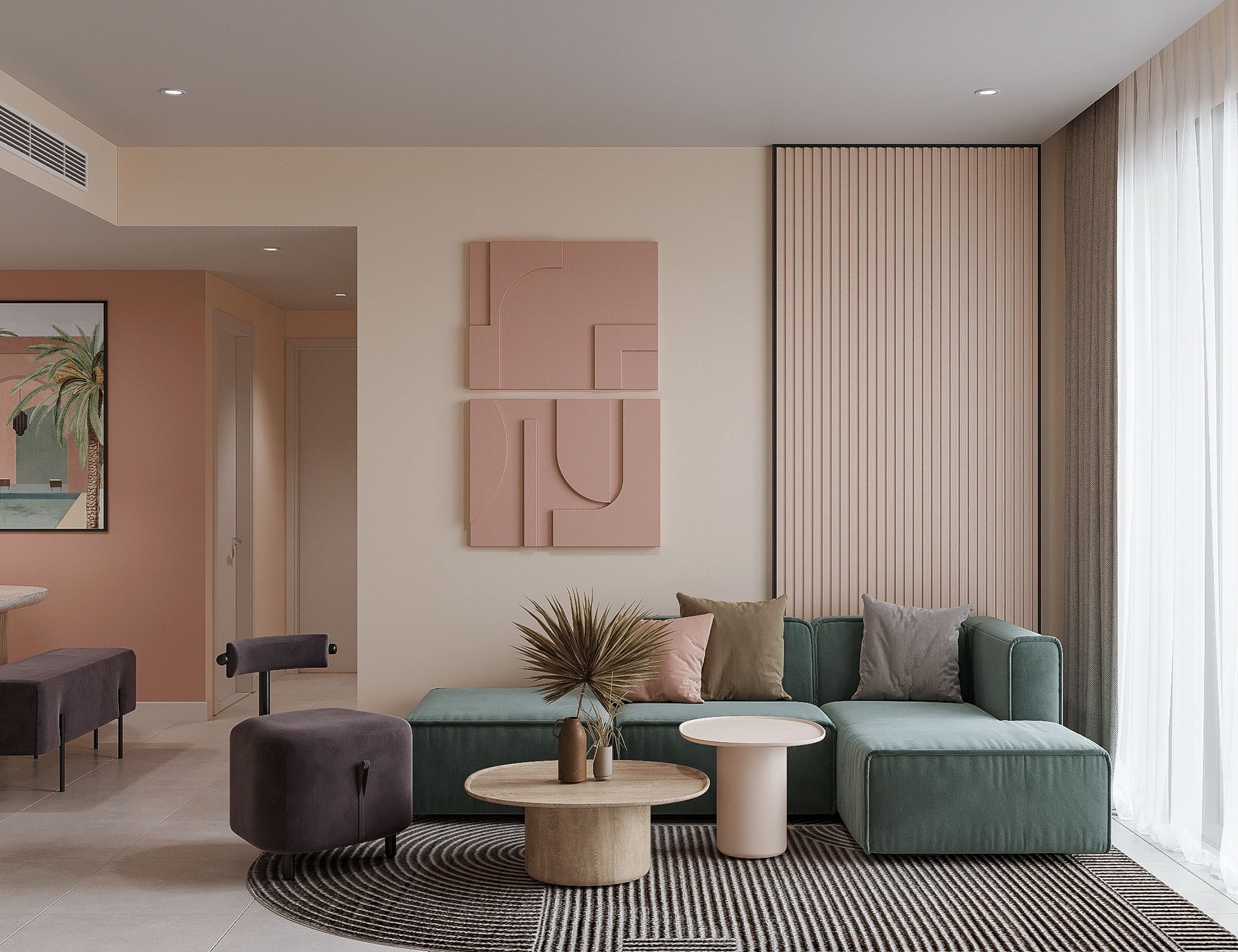 糖果色系公寓 充满活力的空间-6