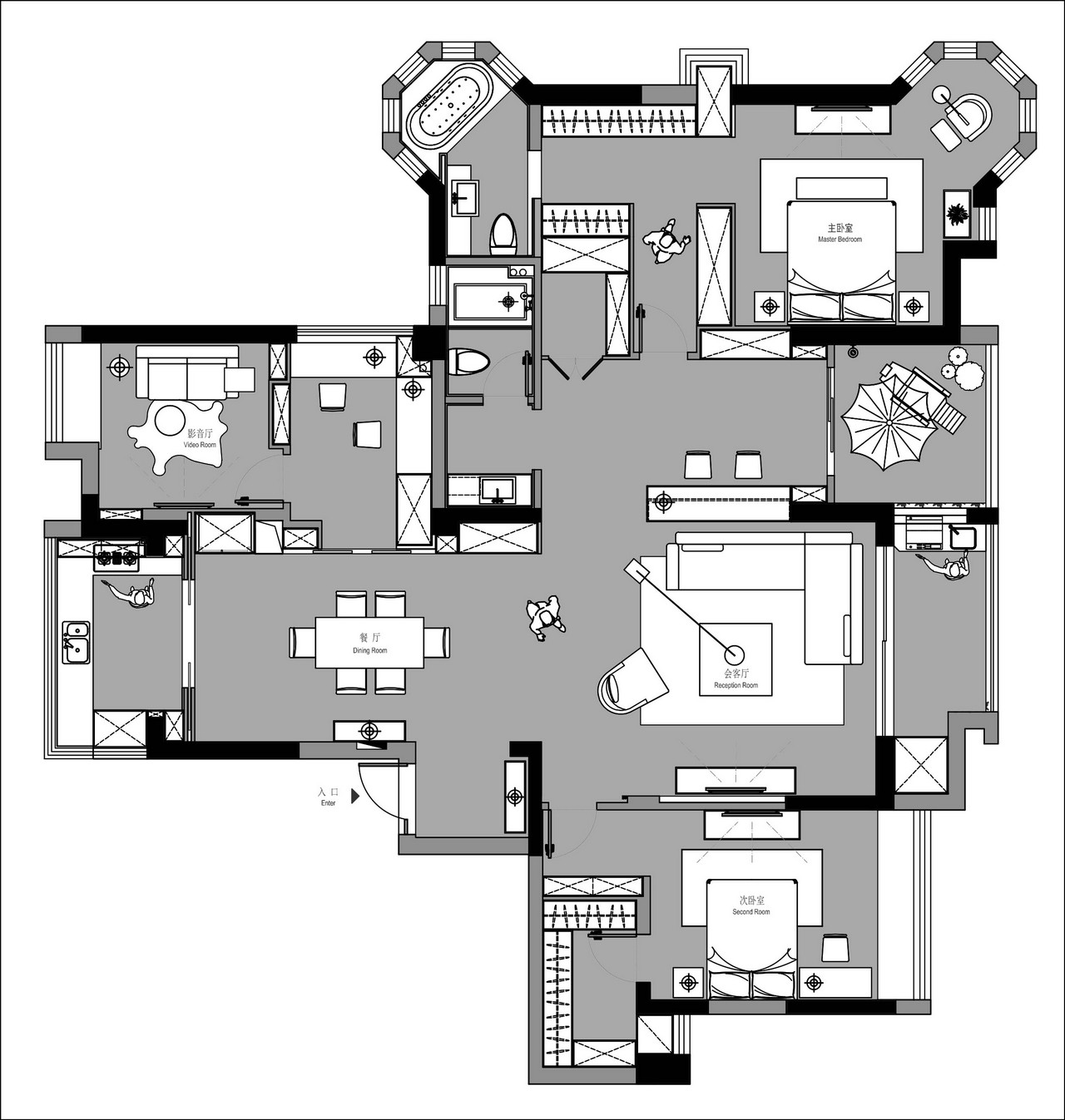 90 后小夫妻 180㎡个性舒适家居，海景猫宅的惬意生活-9