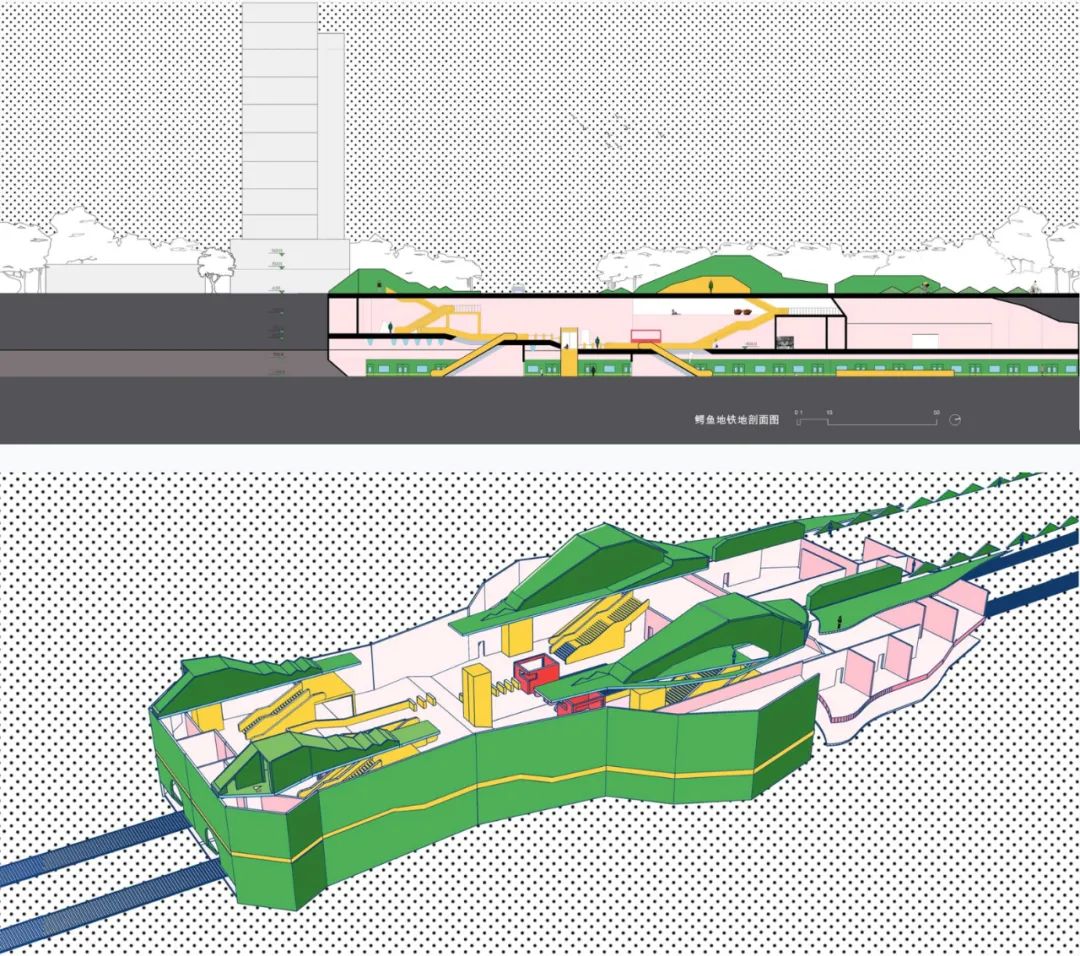 象形建筑设计探索 | 大白兔奶糖、娃娃机地铁站-39