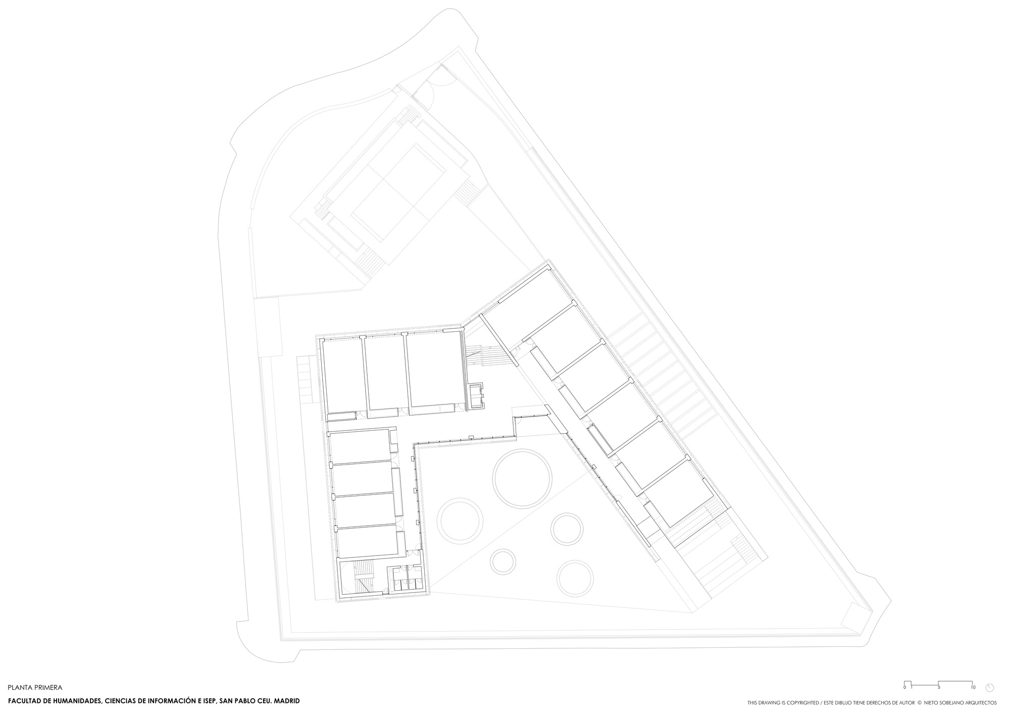 马德里 CEU 蒙克洛亚校区人文与传播科学学院丨西班牙马德里丨Nieto Sobejano Arquitectos-23