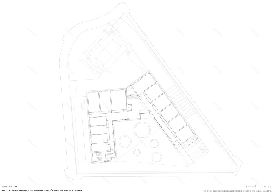 马德里 CEU 蒙克洛亚校区人文与传播科学学院丨西班牙马德里丨Nieto Sobejano Arquitectos-23