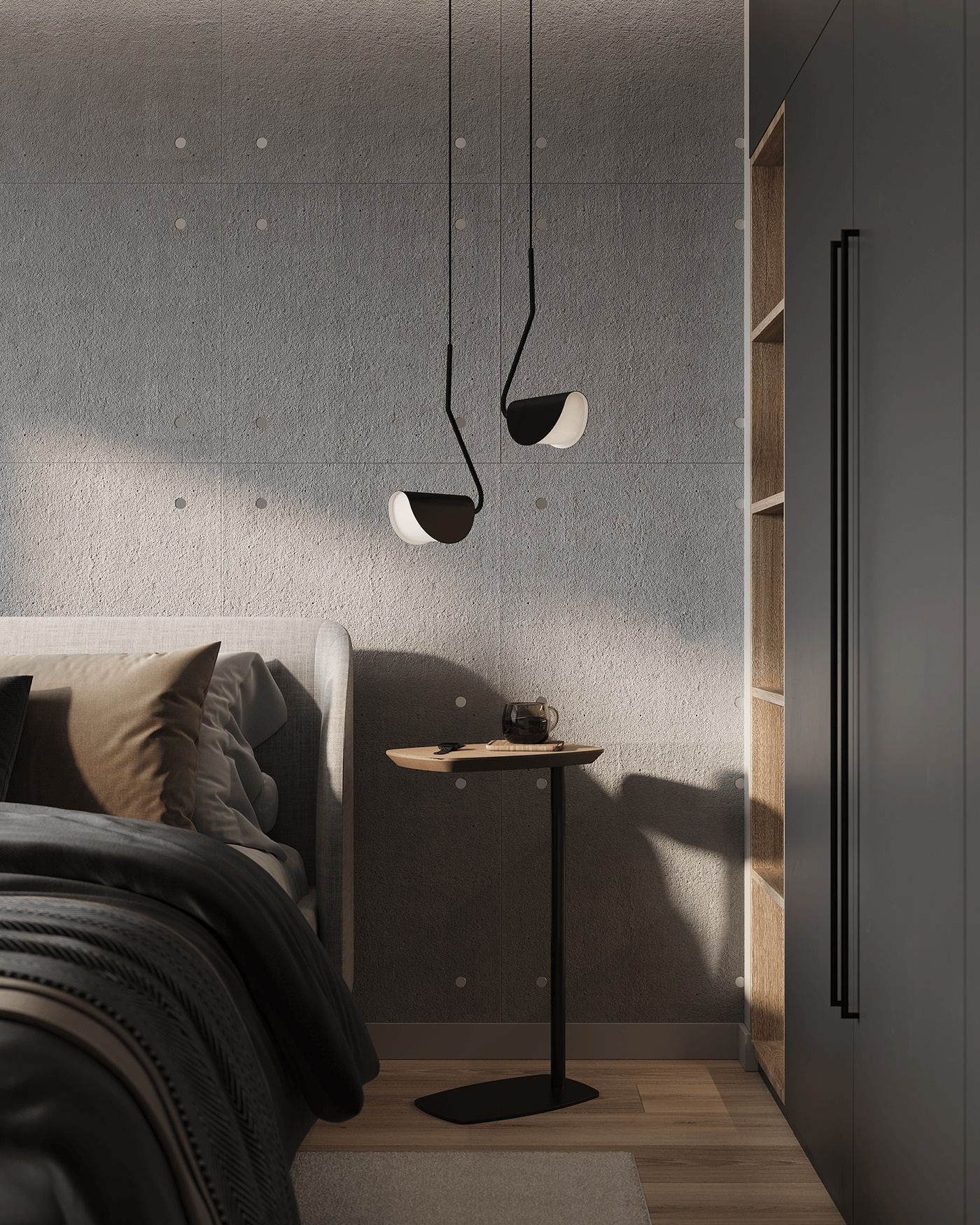 深色系小空间公寓设计 别样的精致！-13