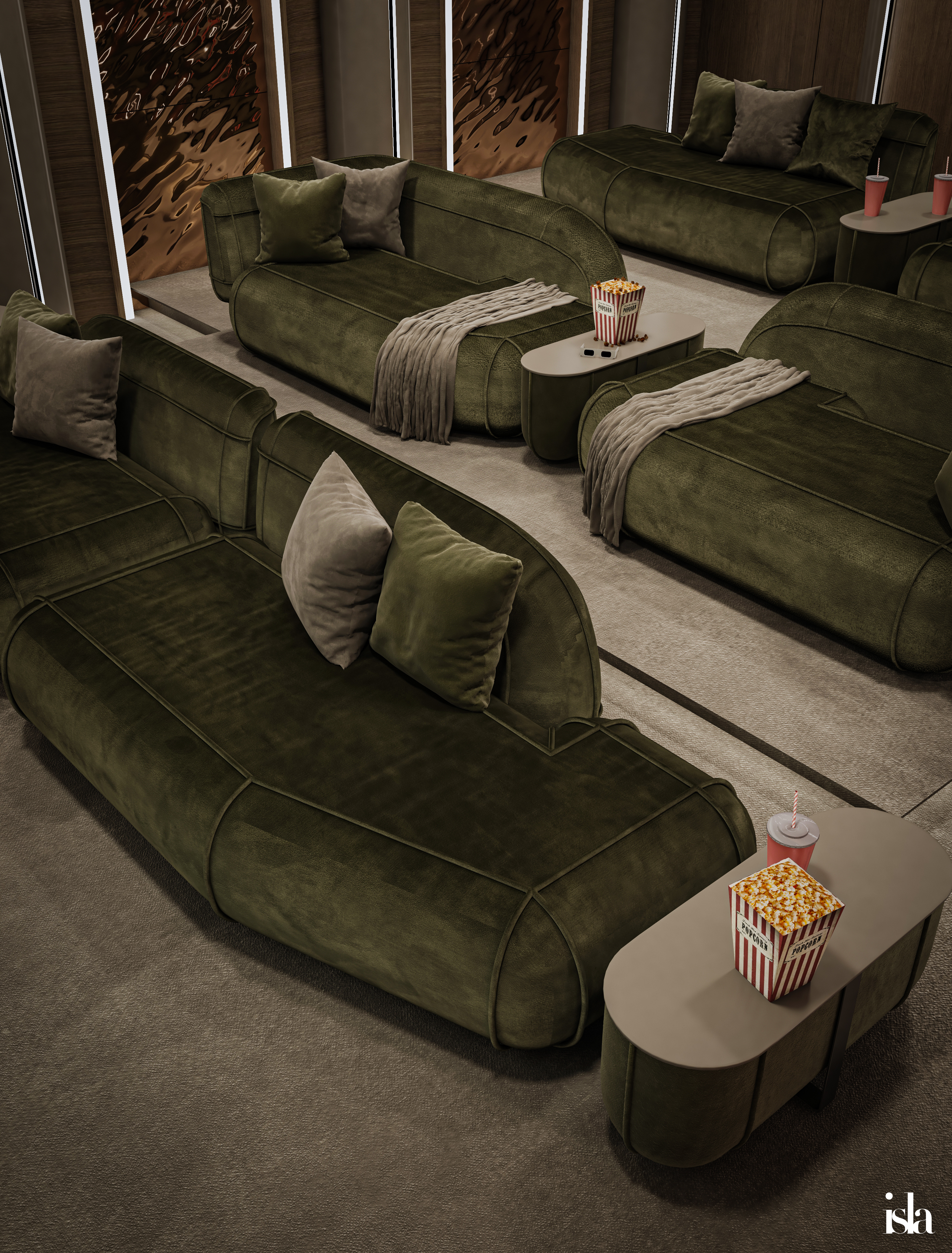 沙特阿拉伯家庭影院（注：KSA是沙特阿拉伯王国的英文缩写） 丨ISLA Architects（推测）-21