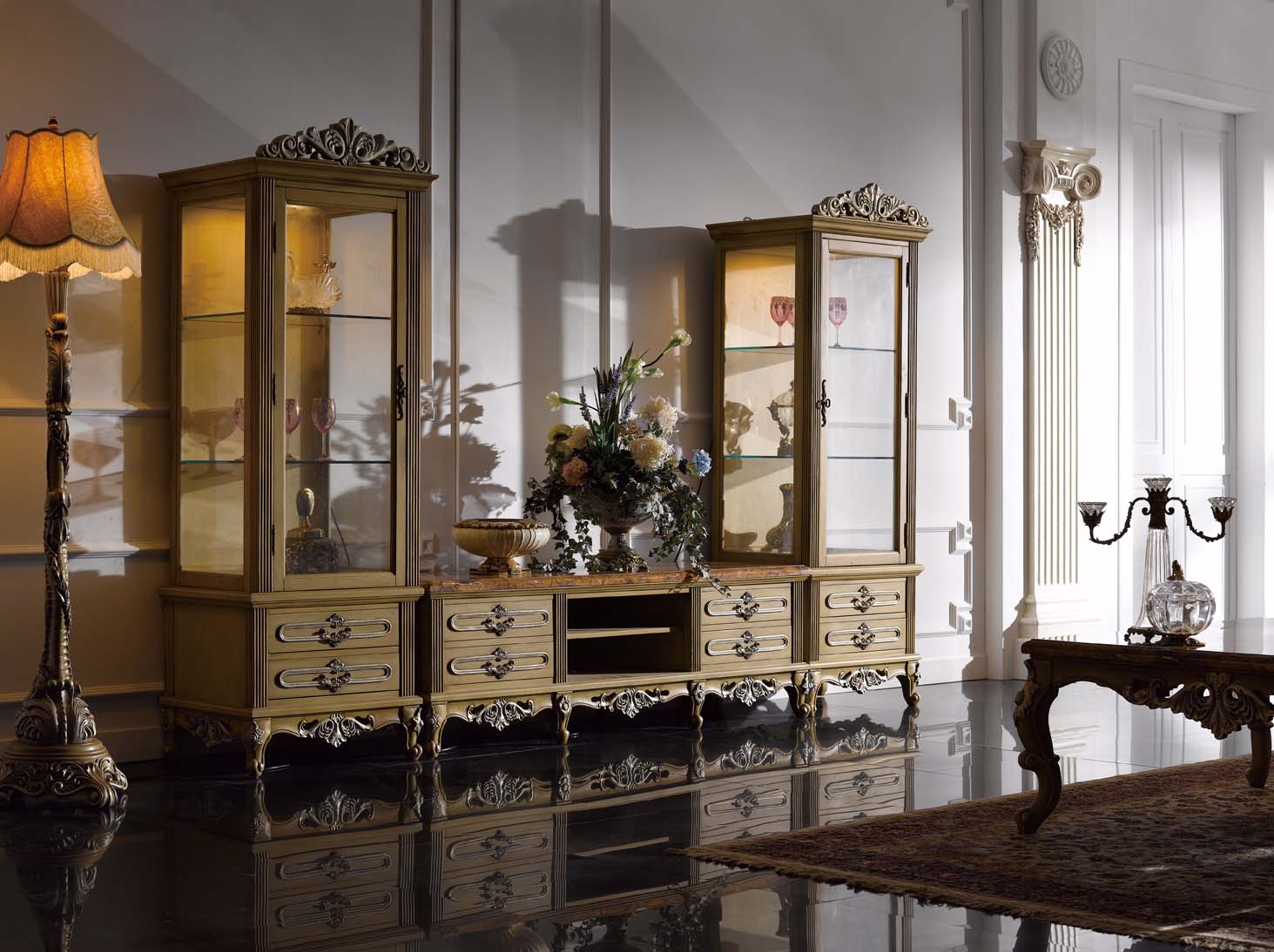 高清古典美式风格 卧室客厅餐厅书房家具场景图片素材-4-33