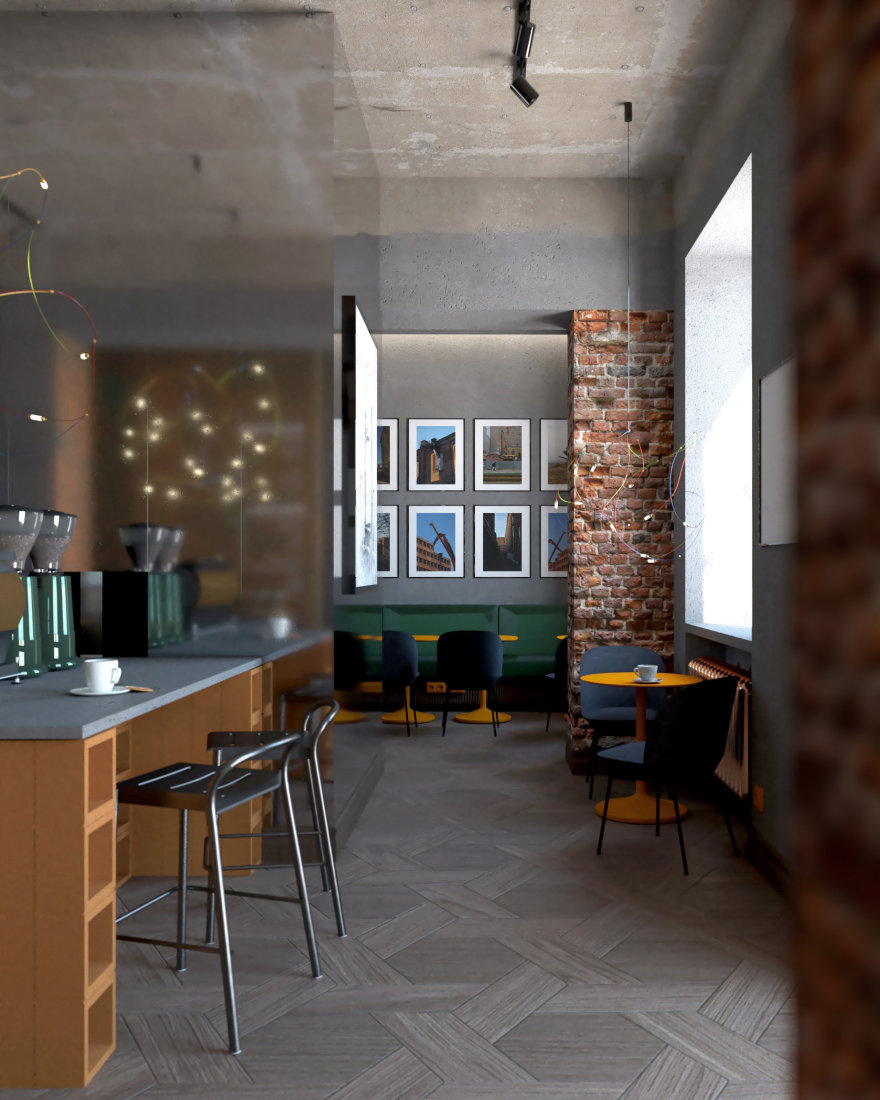 “Przędza”咖啡馆室内设计丨波兰罗兹丨Patryk Zieliński-14
