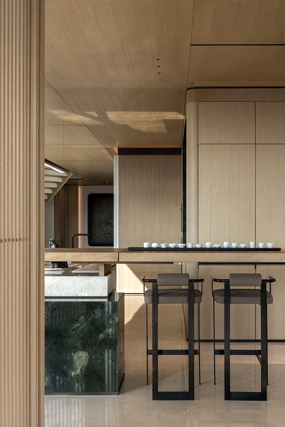 万华成都麓湖黑鉐岛上叠别墅样板间丨中国成都丨深圳市盘石室内设计有限公司,万华室内设计中心-18