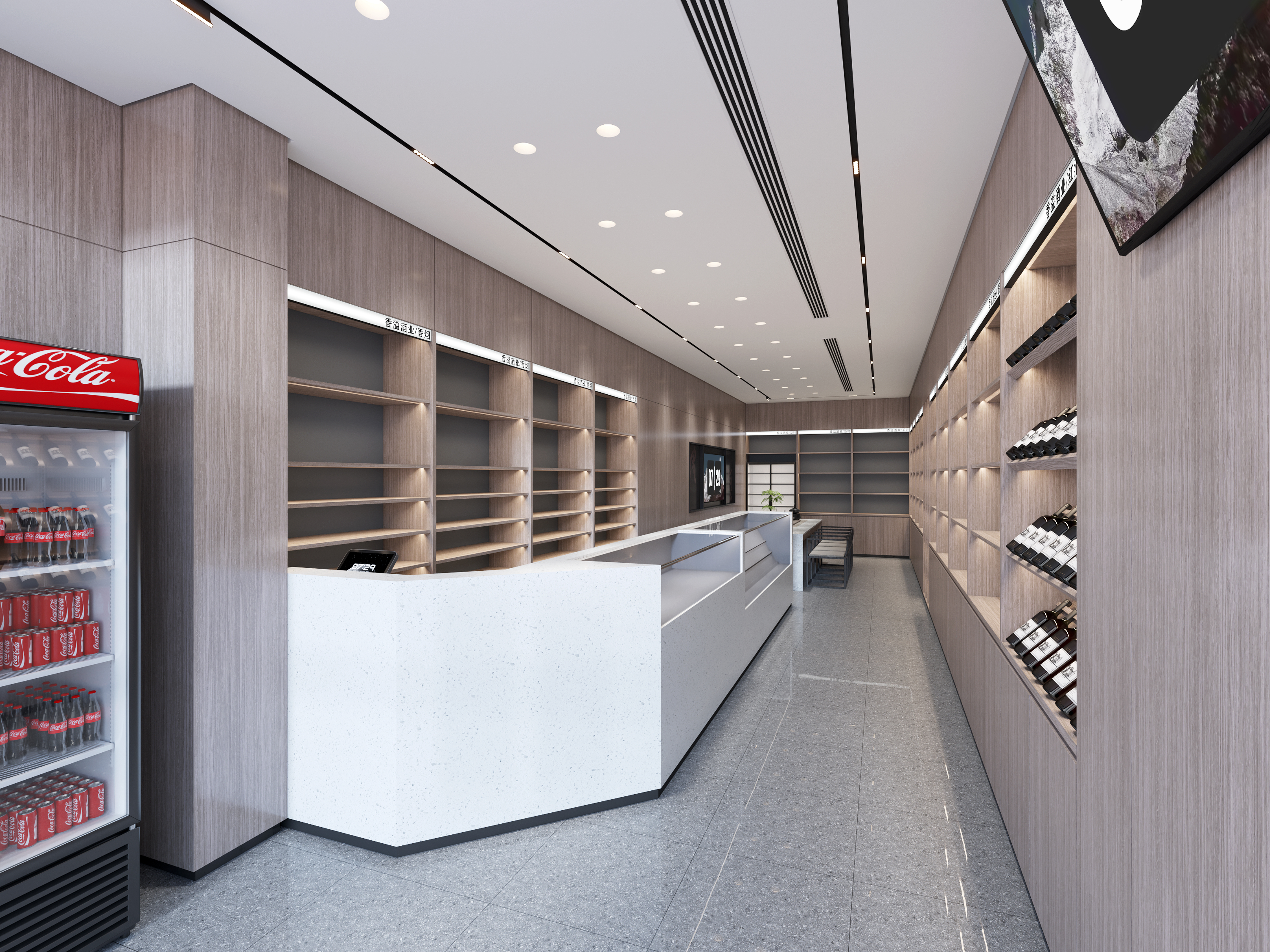 三亚烟酒茶叶店铺设计-1