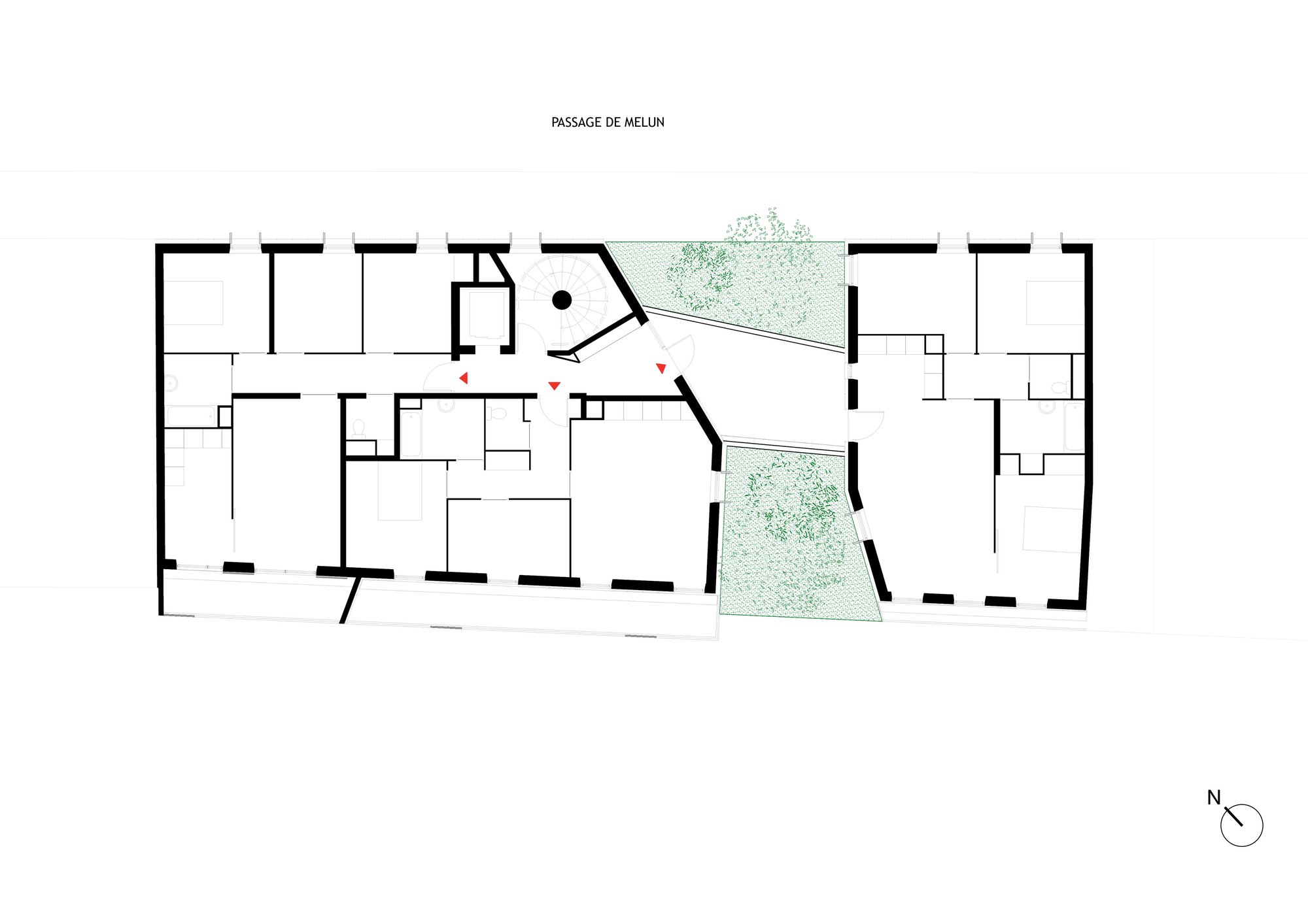 法国 Melun 街公寓楼丨Gaetan Le Penhuel Architecture-27