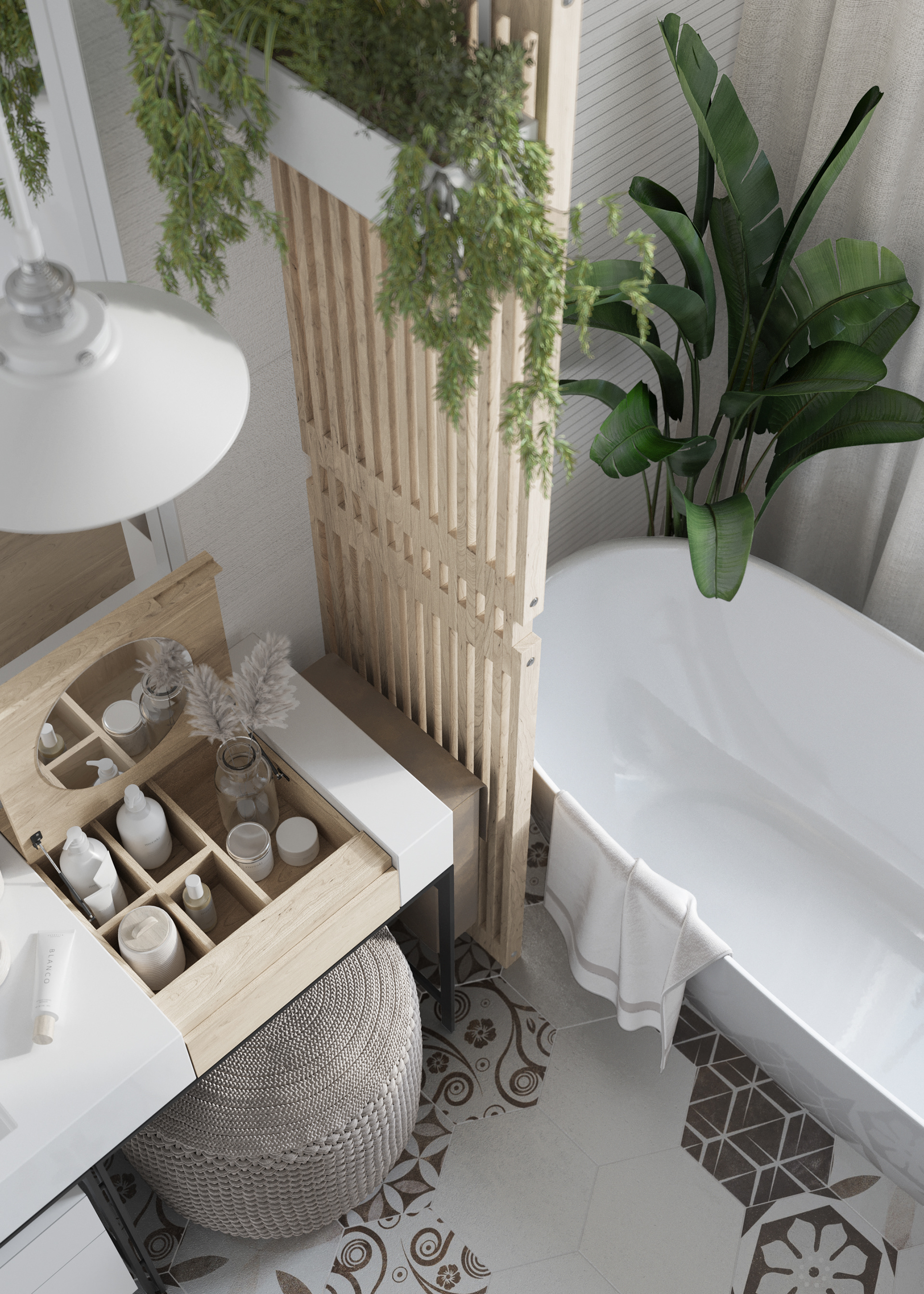 Guryevskaya Sloboda 村 3 号住宅室内设计丨Sergey Kachalov-36