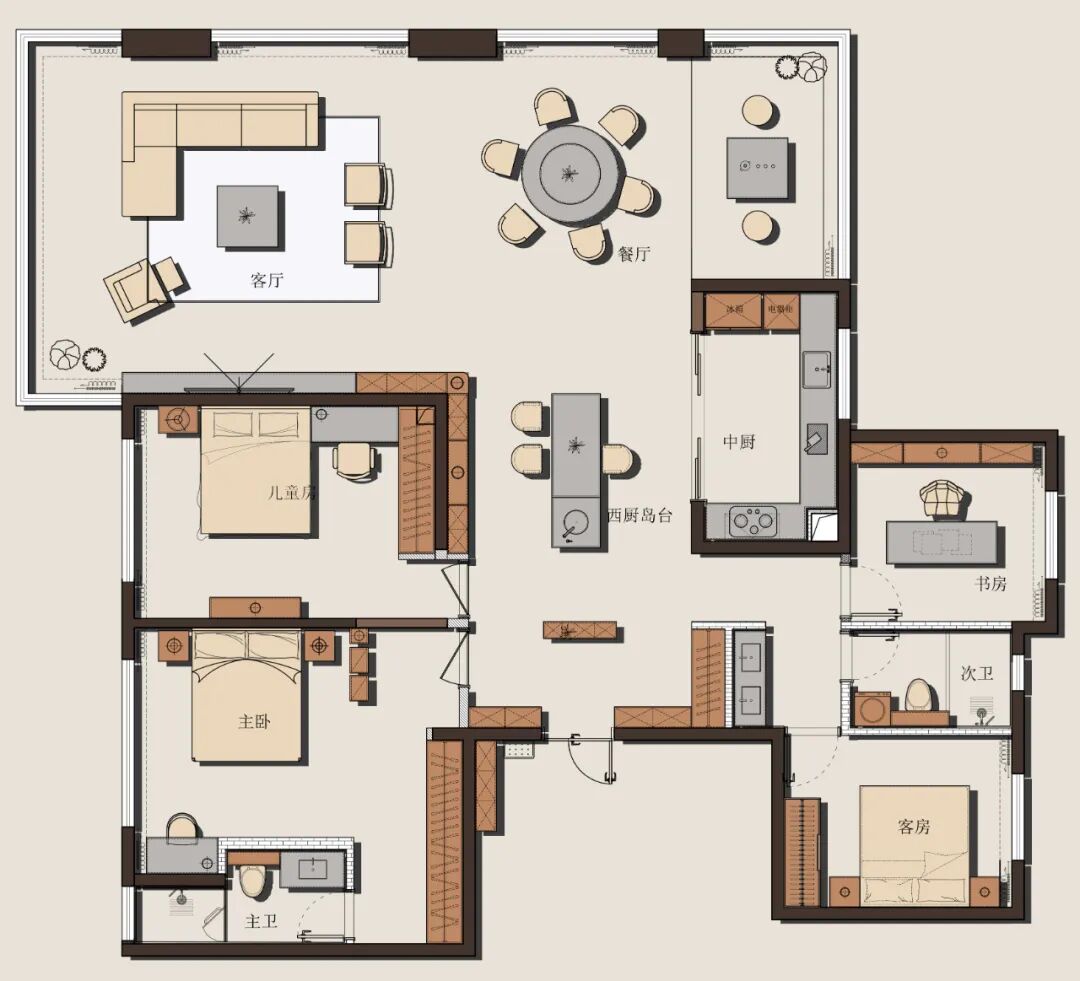 杨洋225㎡宋式美学住宅设计-18