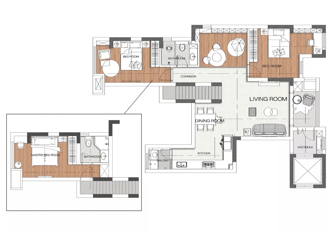 两江新宸云麓110m²住宅  DE设计事务所-46