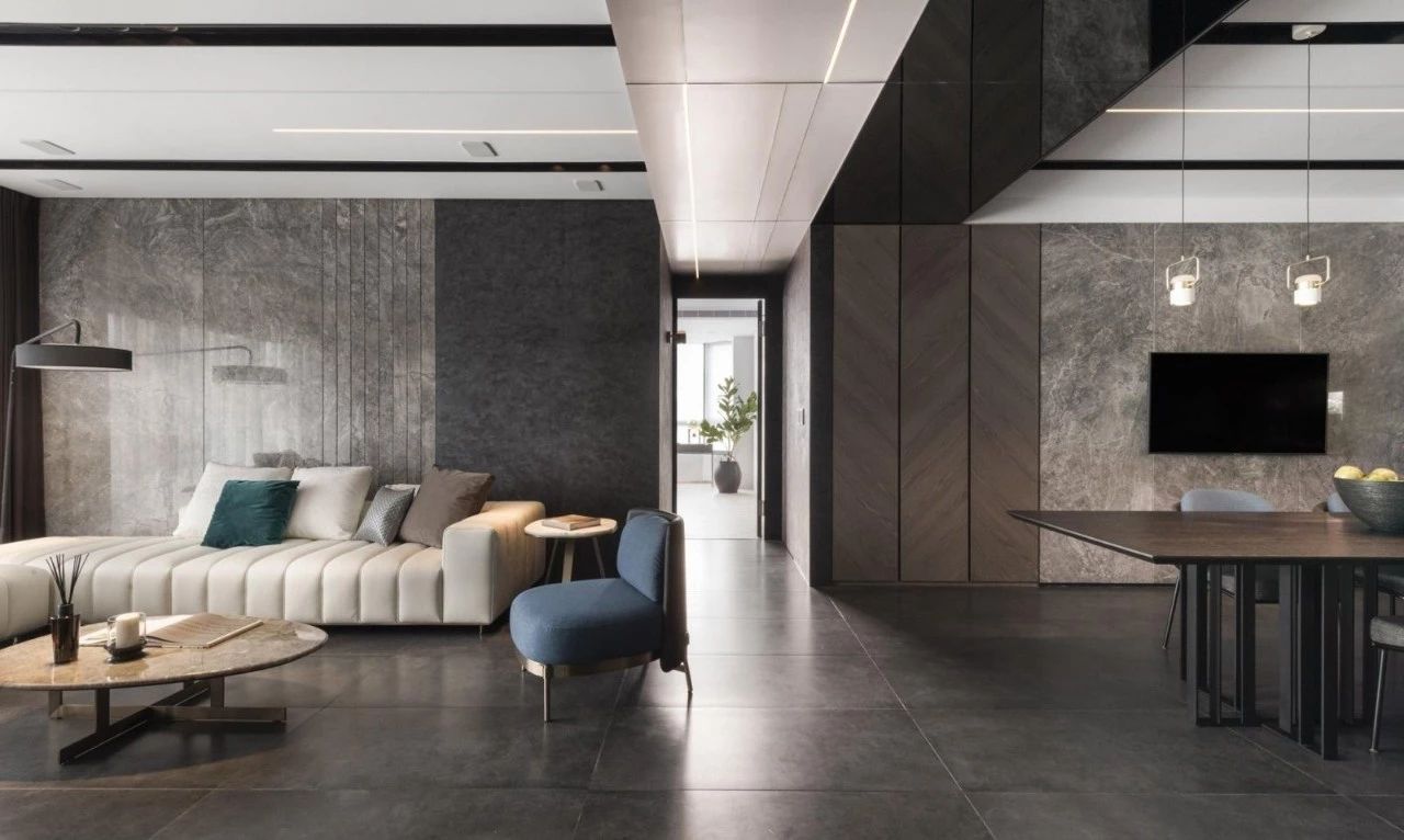 高级灰撞色搭配室内设计-23