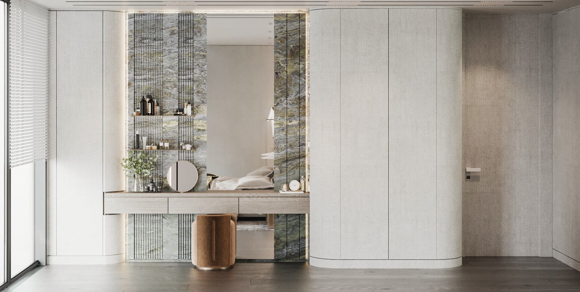 现代空间设计，石材系的完美应用！-47