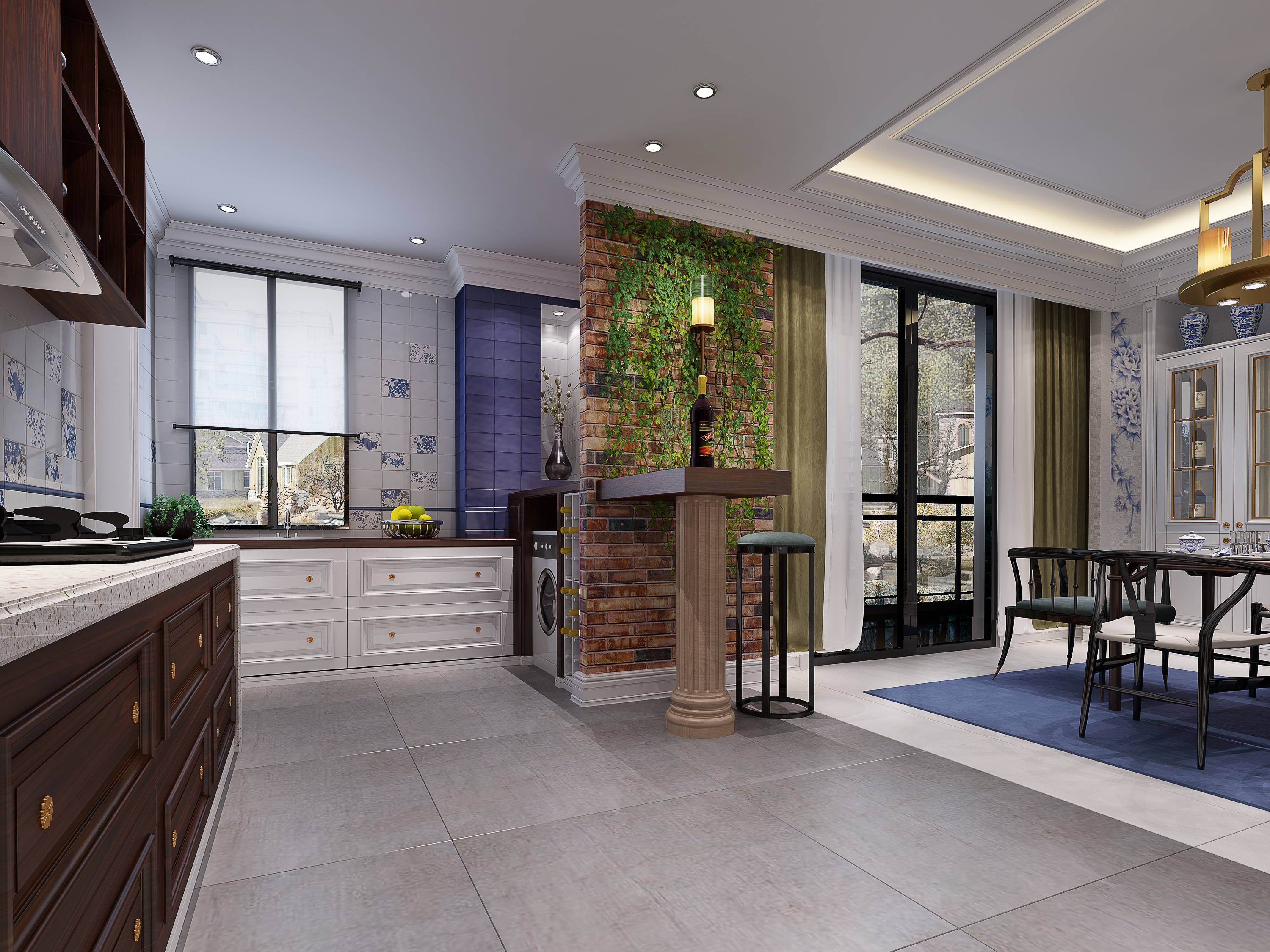 新中式 中式古典 奢华家装别墅样板房-2-32