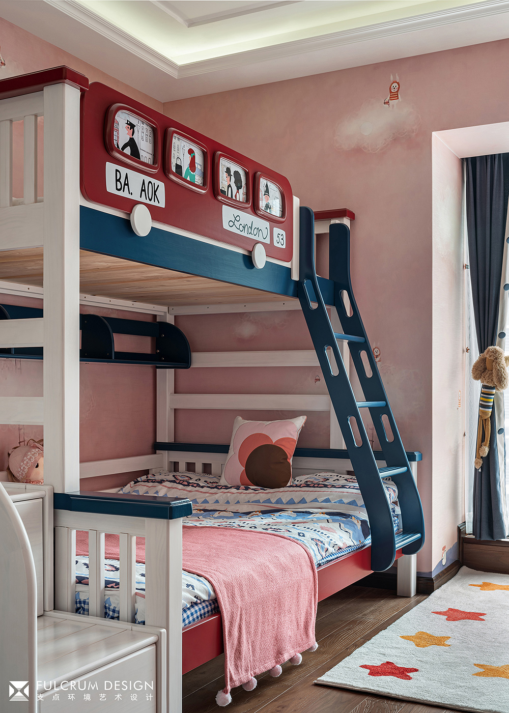 沉醉下的斑斓 · 美式风格三口之家的精彩设计丨支点设计-32