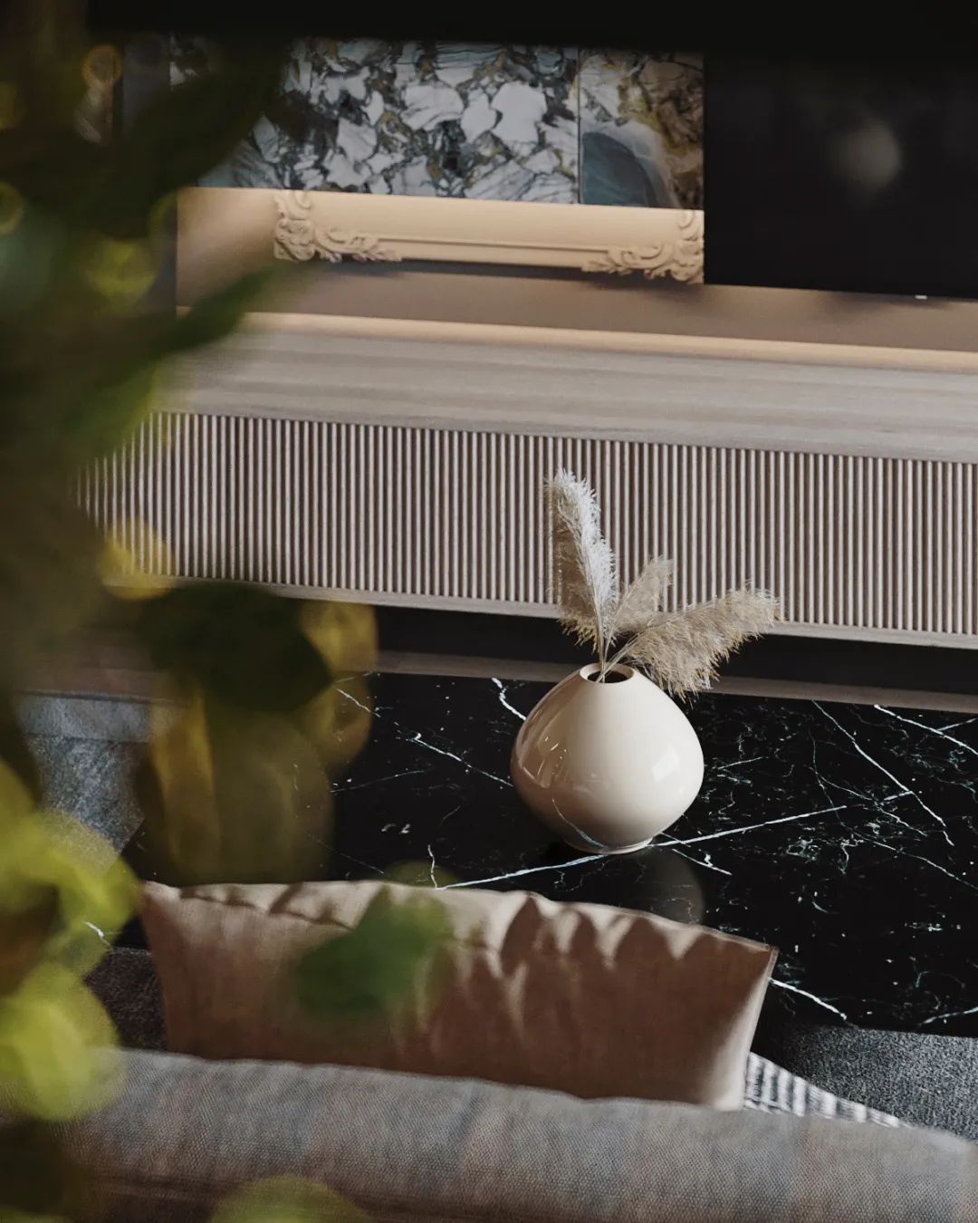 灰色木色的高级空间设计丨Domashko Studio-17