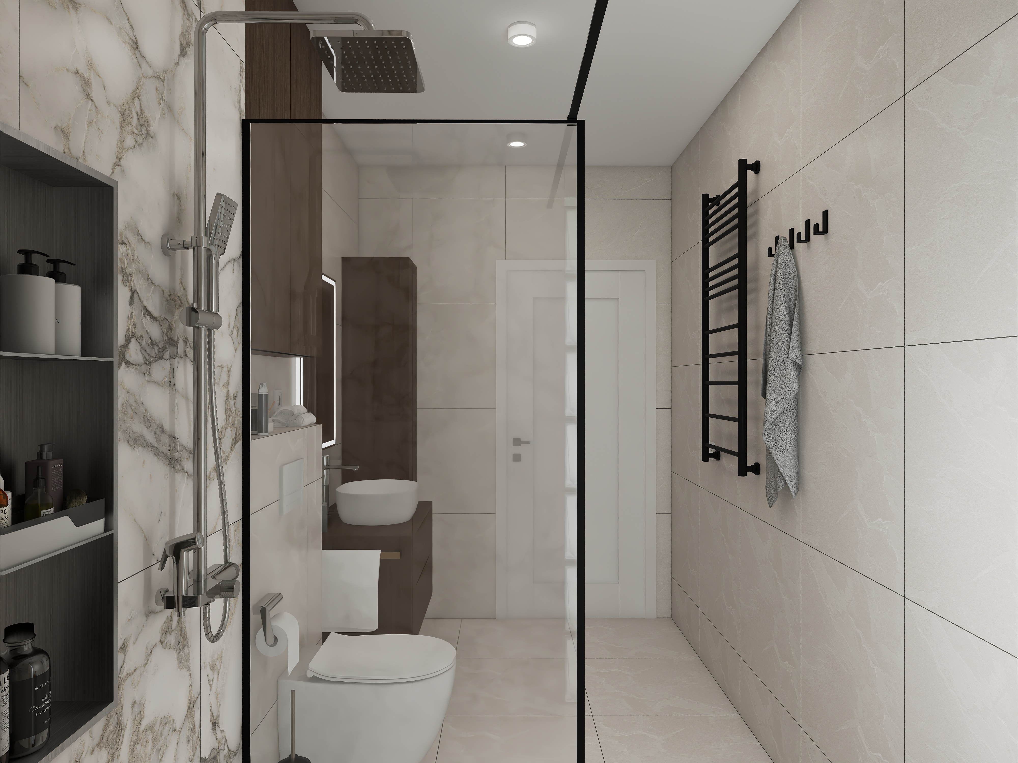 现代特色浴室多种版本设计-7