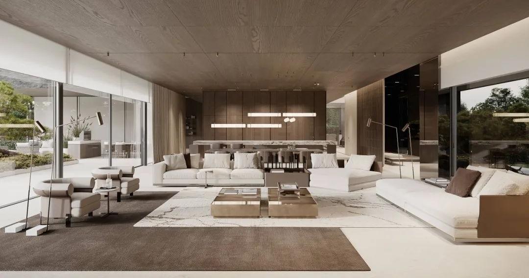 国际软装趋势--900㎡大别墅，豪宅专属永恒大地色-5