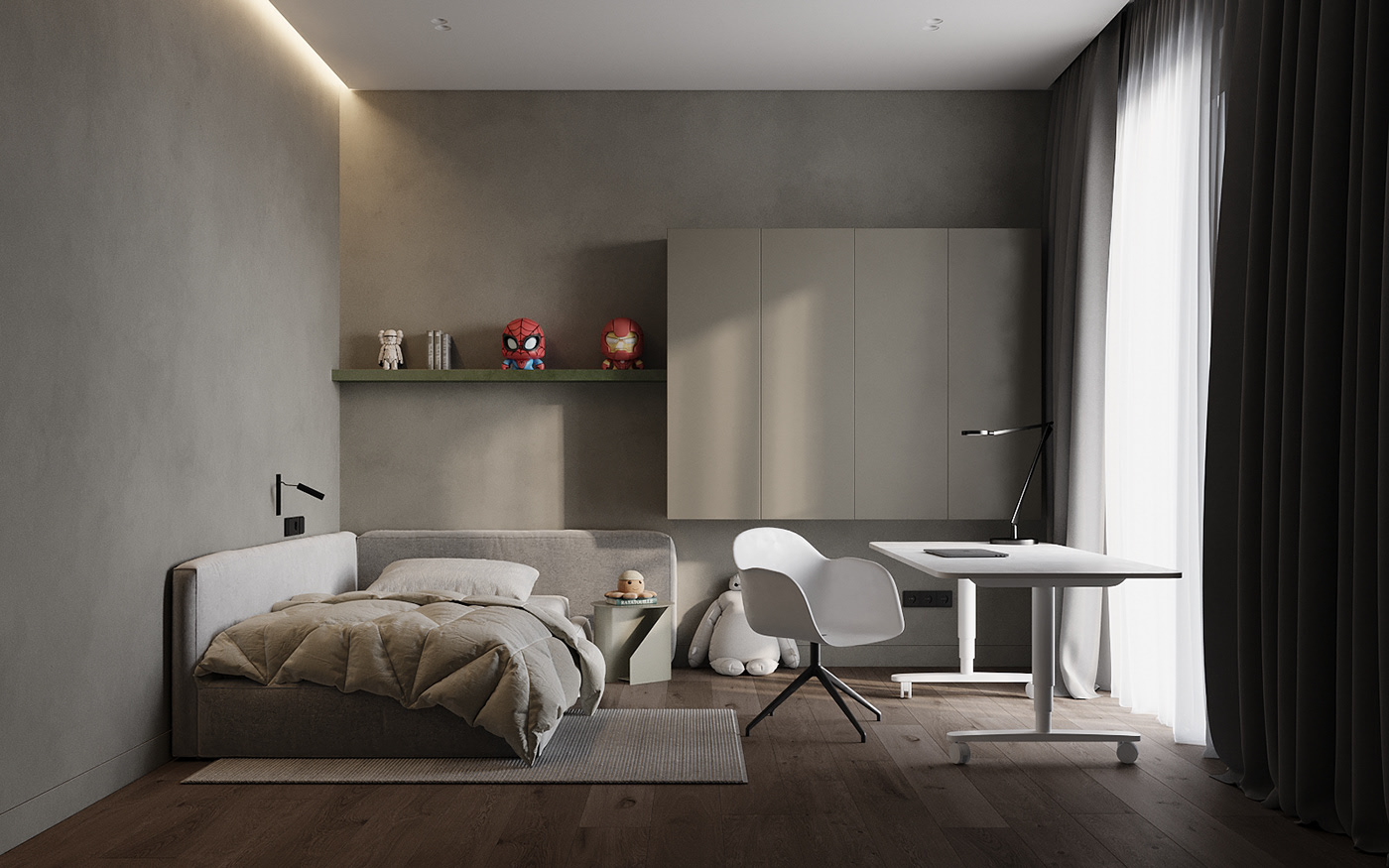 高级灰调 别墅简约空间设计！-28