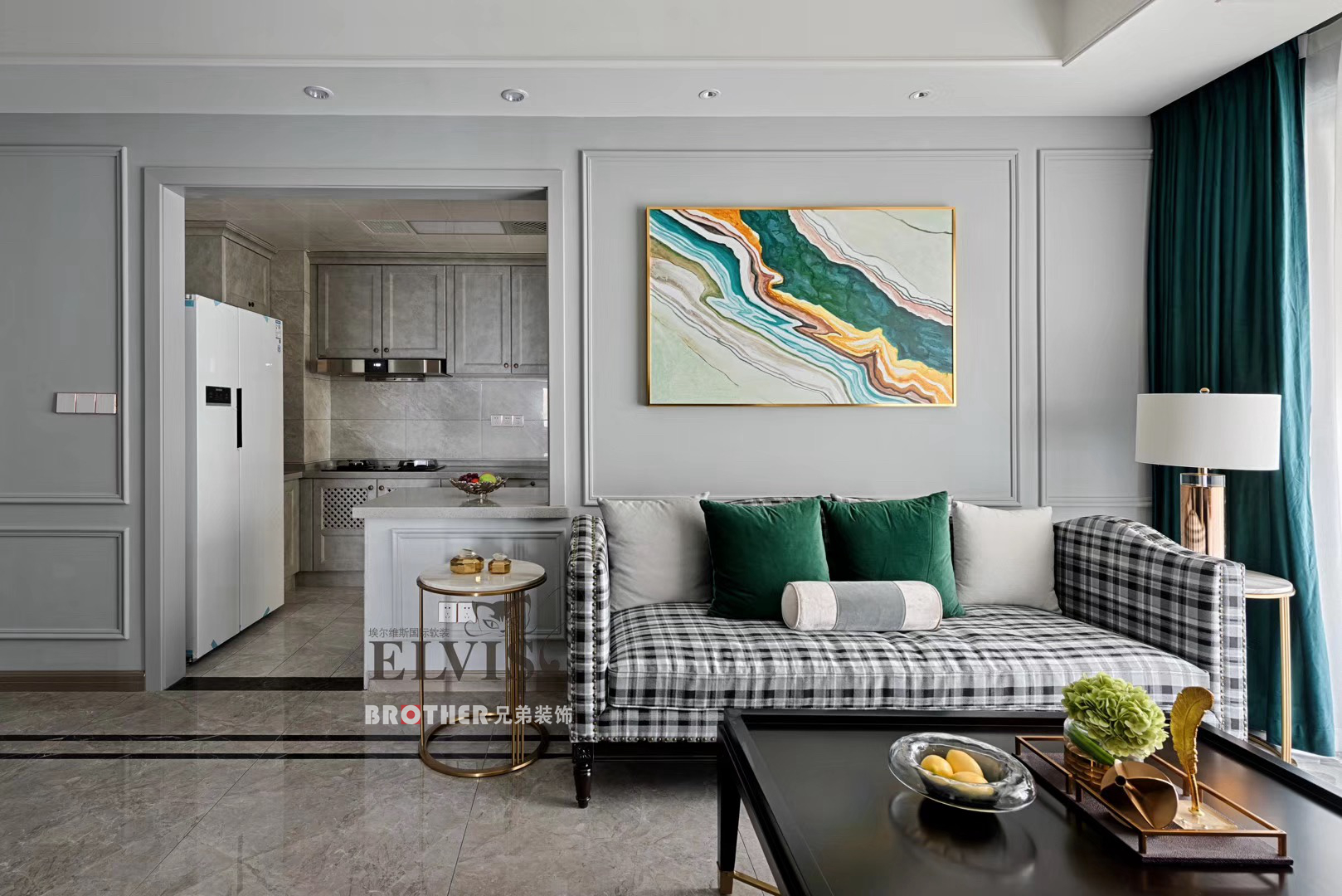 重庆中粮鸿云 80㎡现代轻奢风格装修设计,品质生活之选-7